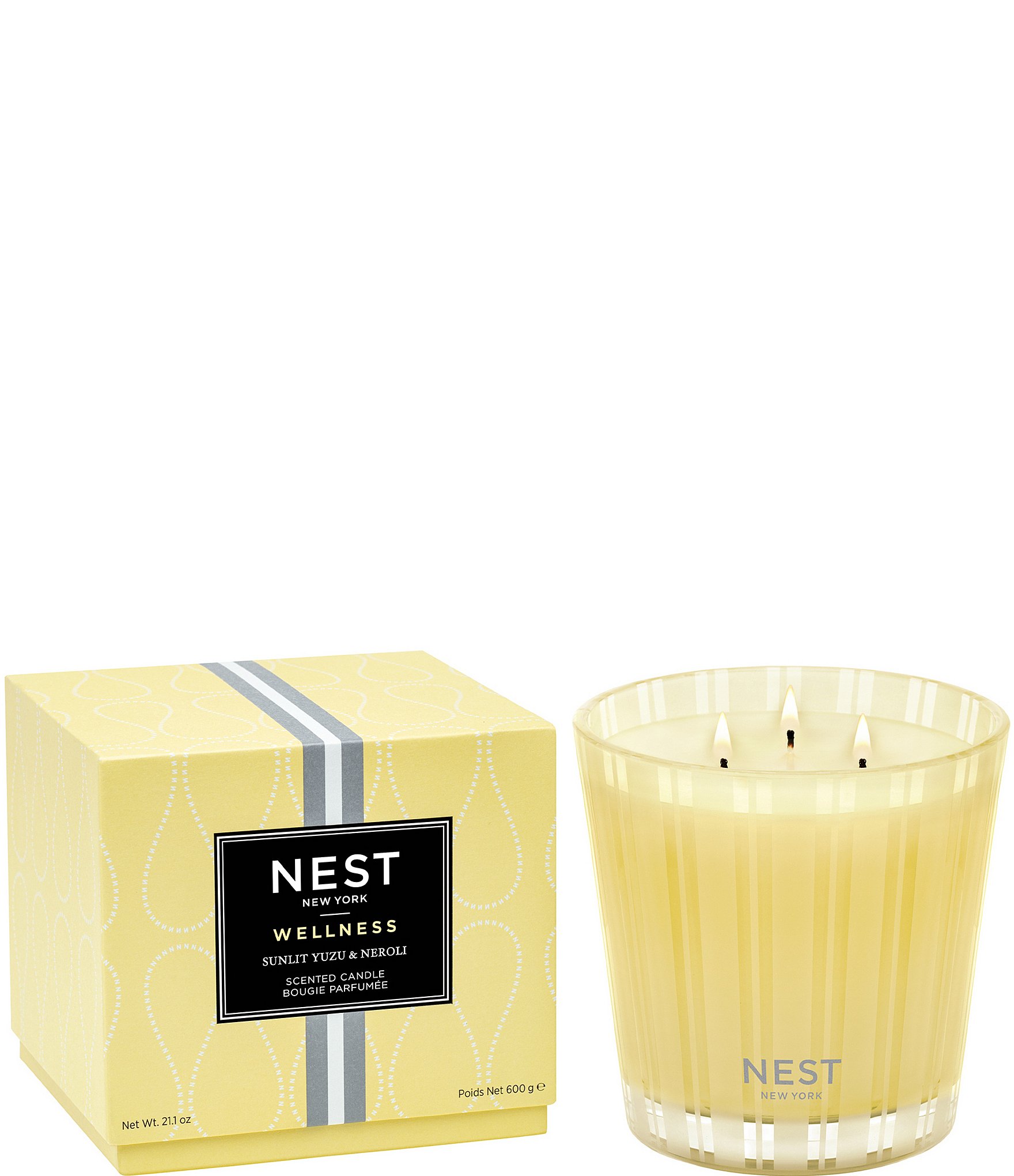 NEST New York Sunlit Yuzu & Neroli 3-Wick Candle