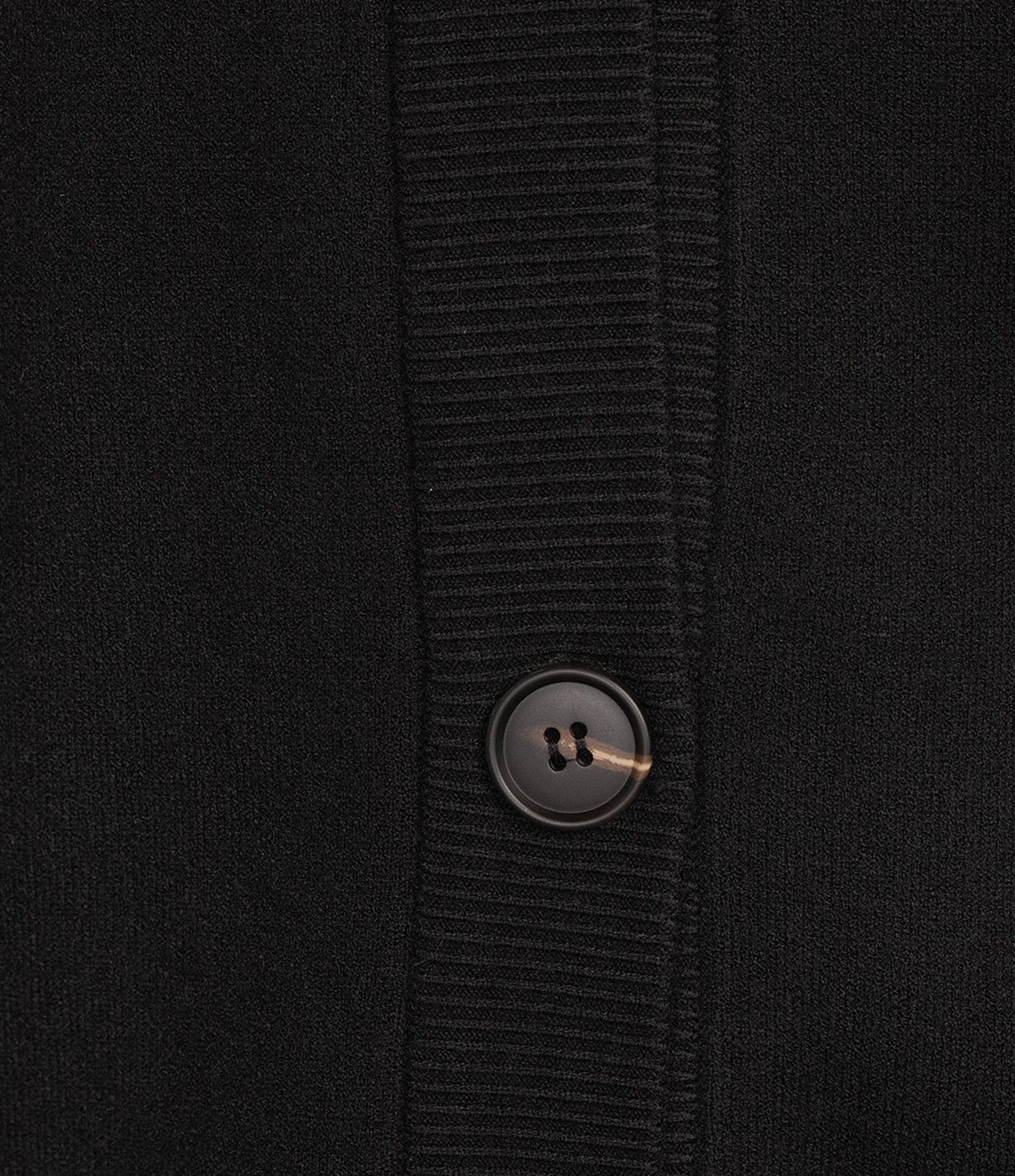 Never Fully Dressed Black Feather Martha V-Neck Long Sleeve Button Front Cardigan