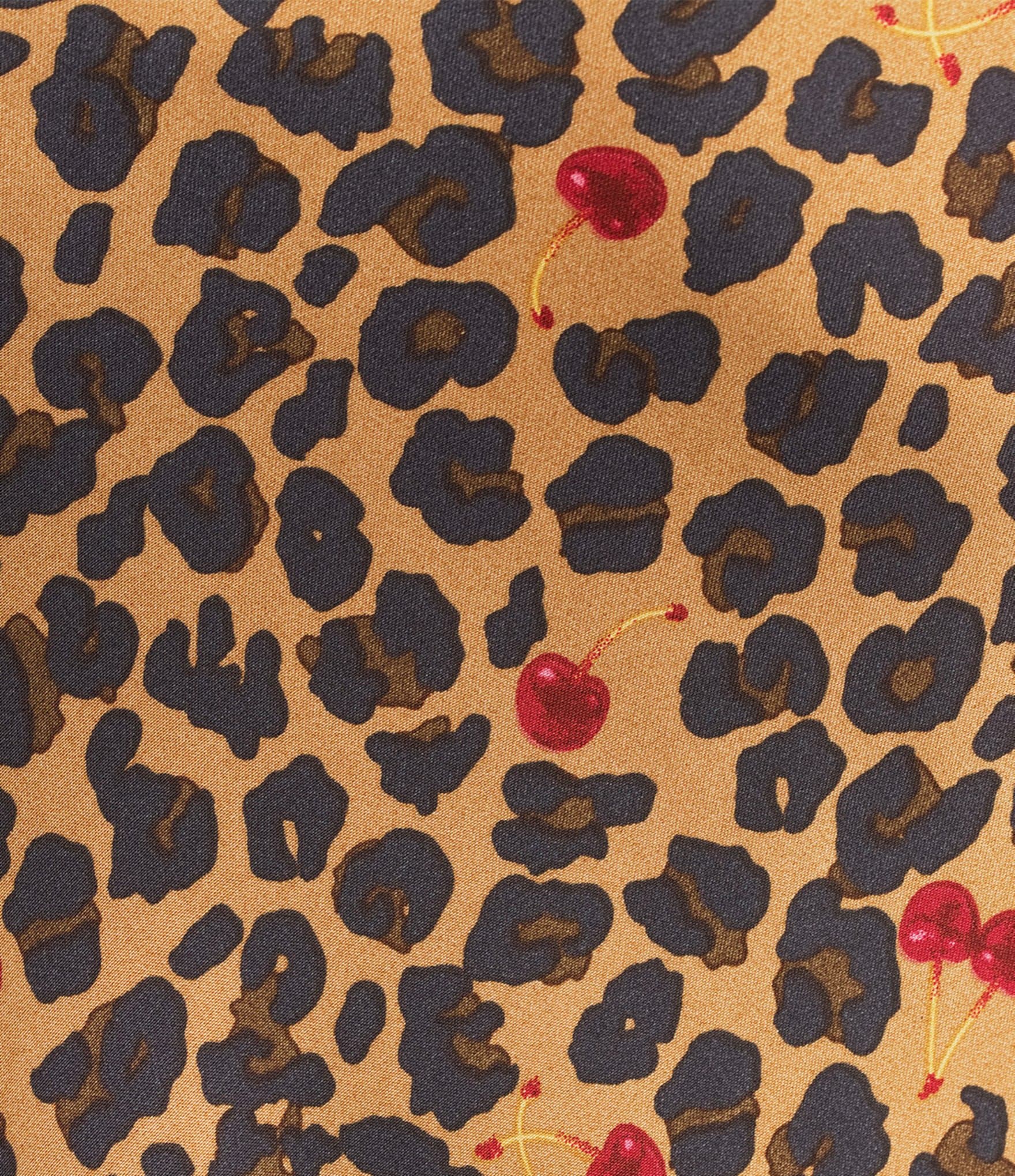 Never Fully Dressed Plus Size Dorris Leopard Cherry Print Maxi Skirt