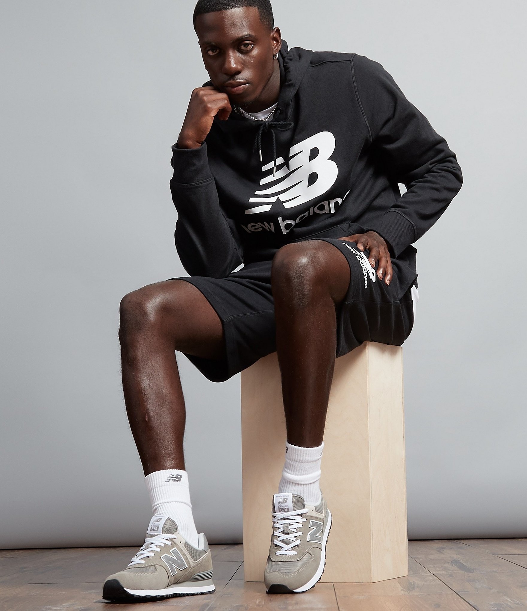 New Balance Men's 574 Suede and Mesh Retro Sneakers