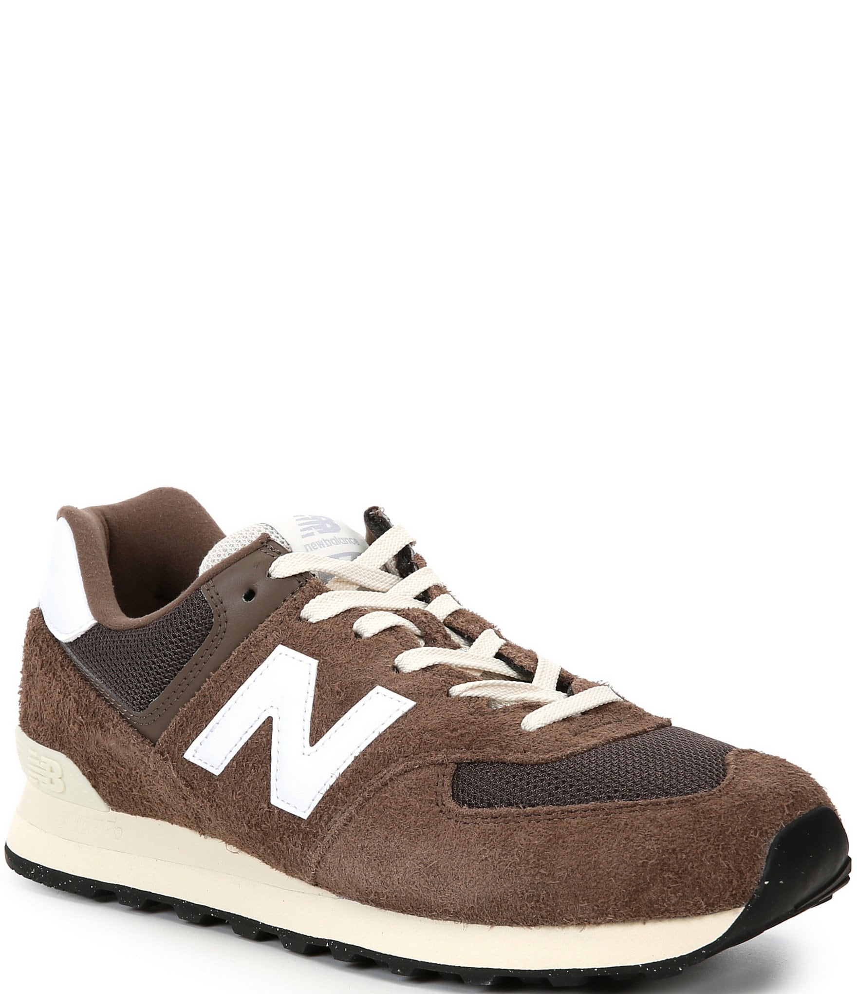 New balance 574 black brown best sale