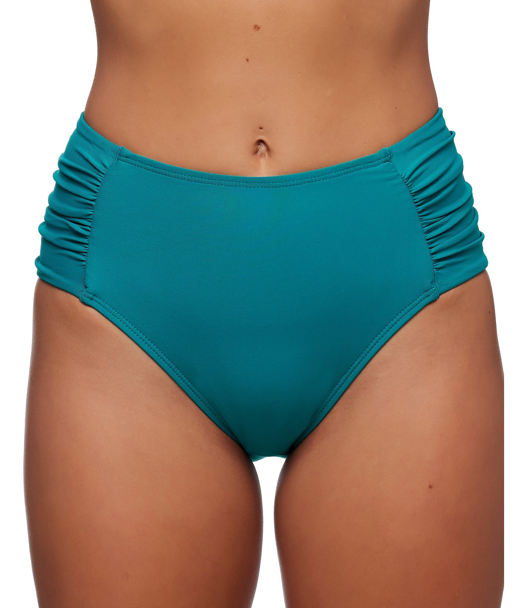 Next by Athena Malibu Shores Third Eye Tropical Print Tankini Swim Top &  Mid Rise Side Cinched Swim Bottom