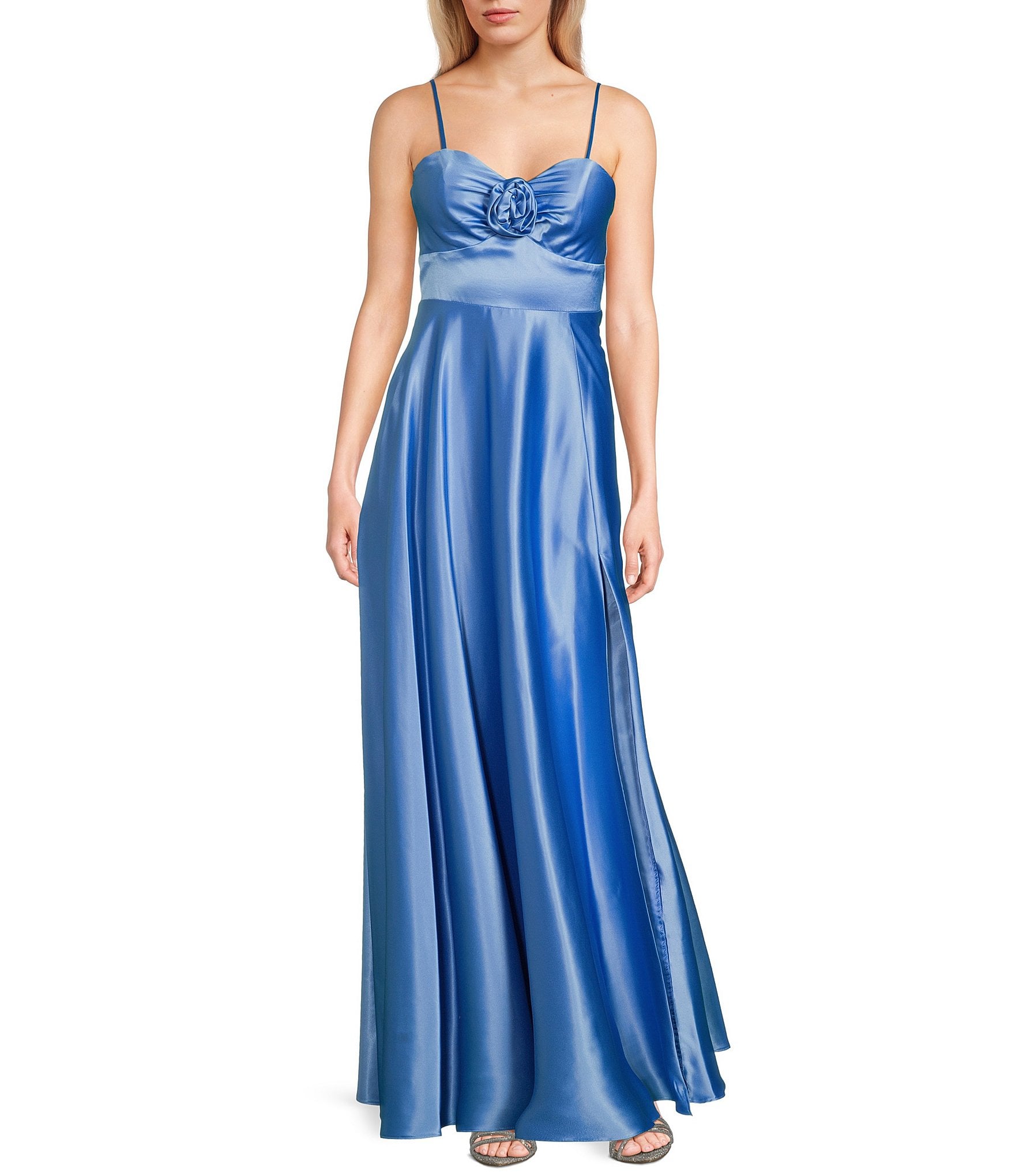 Spring Bouquet Satin Dress