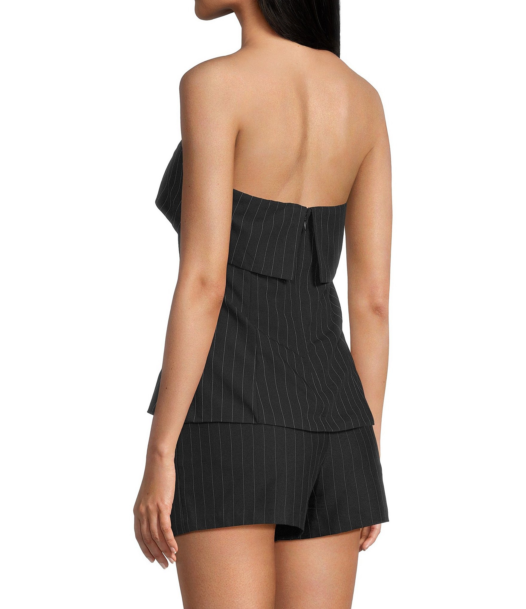 NIA Rob Pinstripe Strapless Coordinating Top