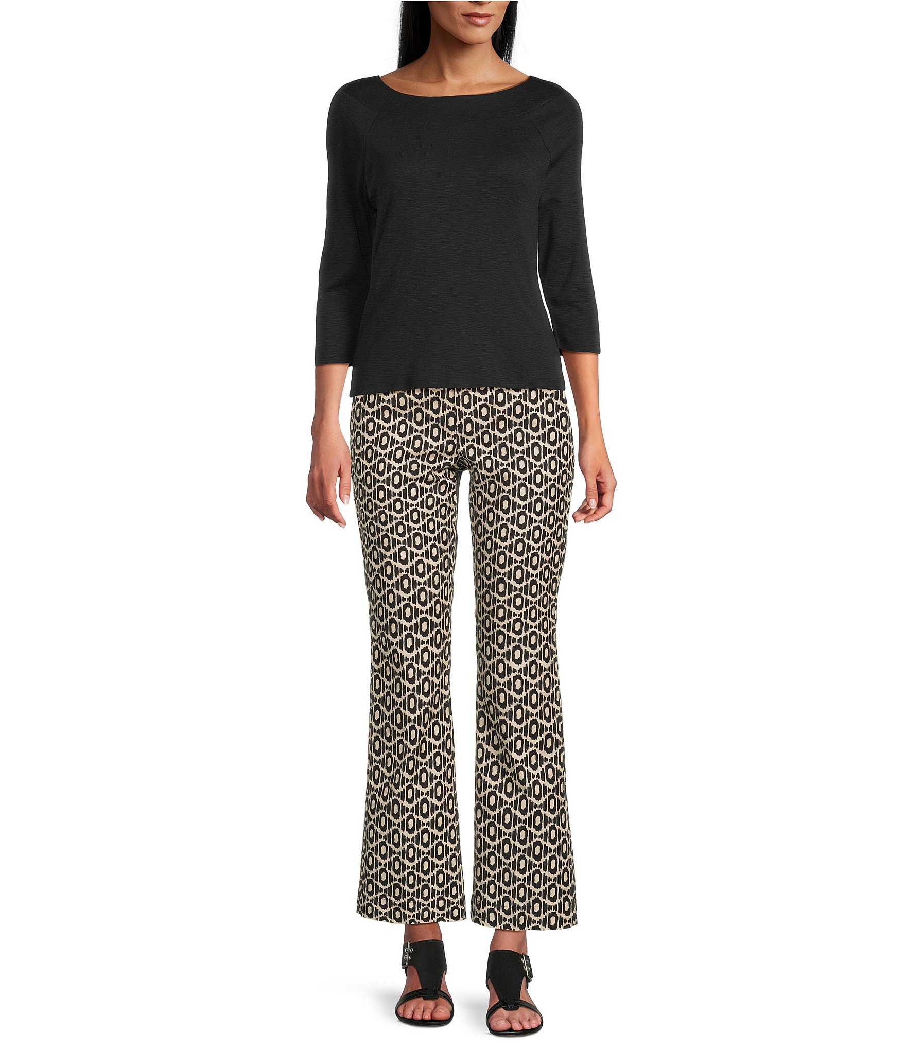 NIC + ZOE Ballet Boat Neck 3/4 Sleeve Tee