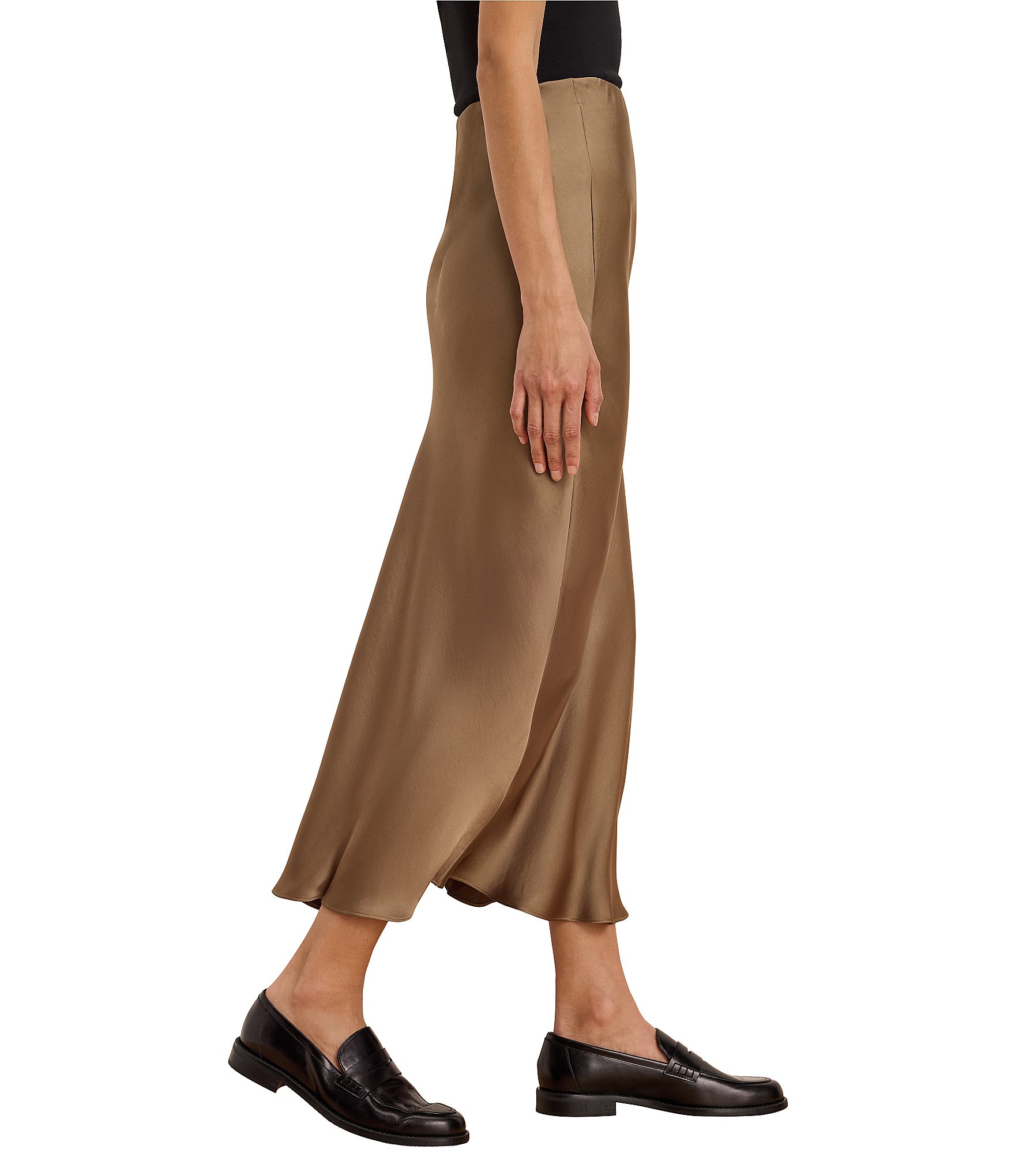 NIC + ZOE Day Gloss Slip A-Line Pull-On Skirt