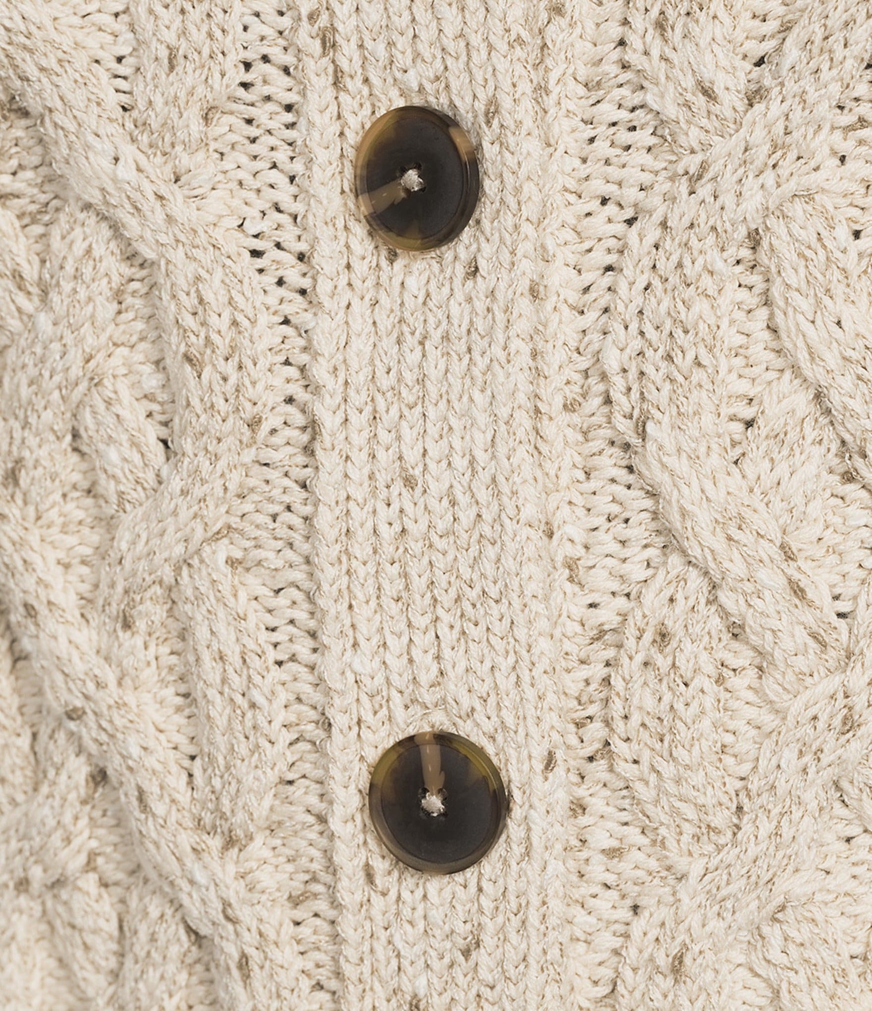 NIC + ZOE Flecked Shaker Round Neck Long Sleeve Button Front Cardigan