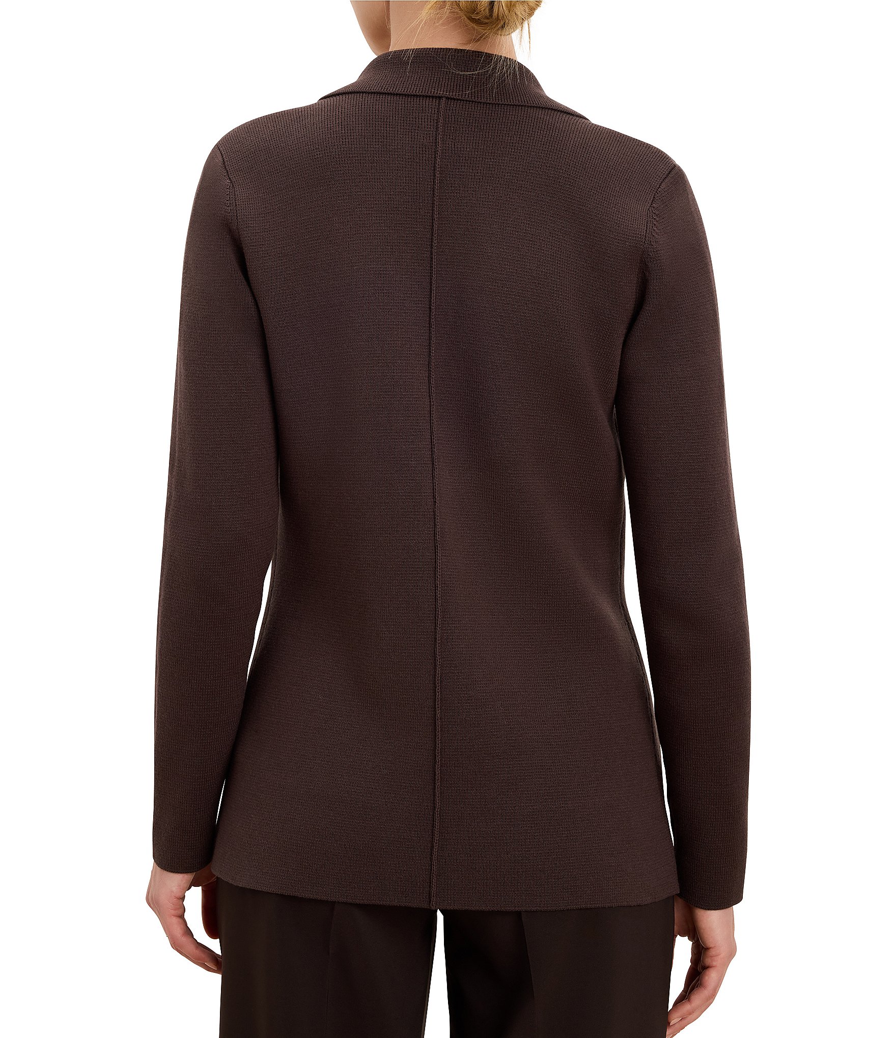 NIC + ZOE Notch Lapel Collar Long Sleeve Elegant Knit Blazer