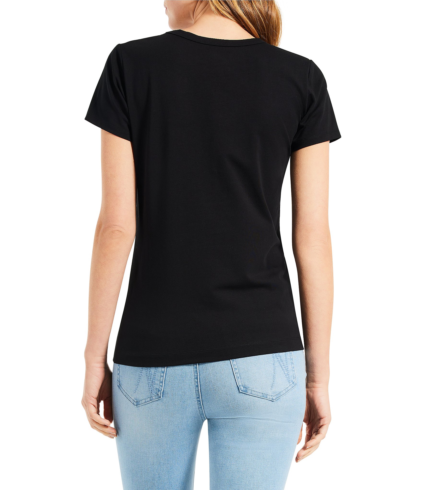 NIC + ZOE Perfect Knit Crew Neck Short Sleeve T-Shirt
