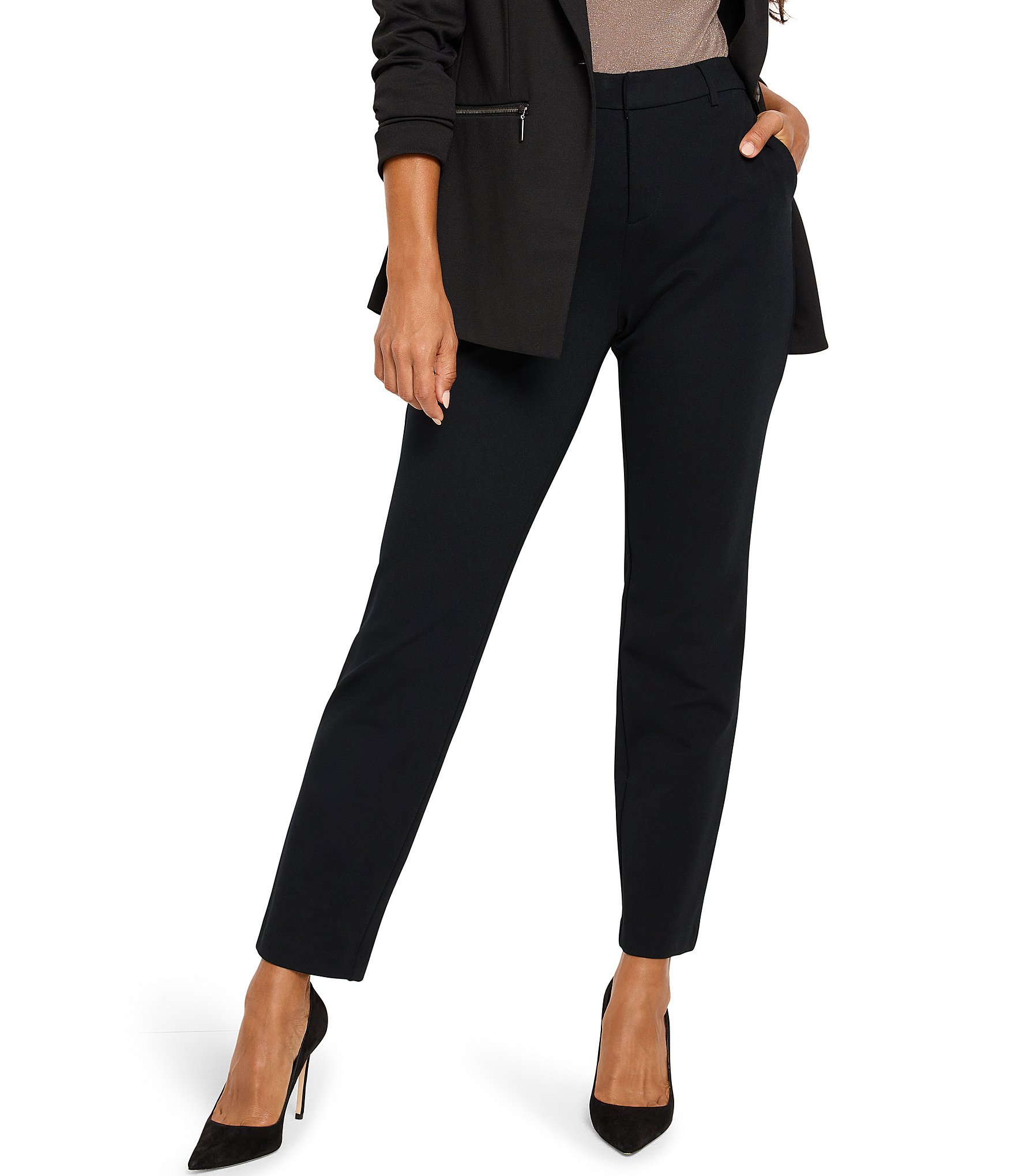 NIC + ZOE Ponte Knit Slim Leg Ankle Pants | Dillard's