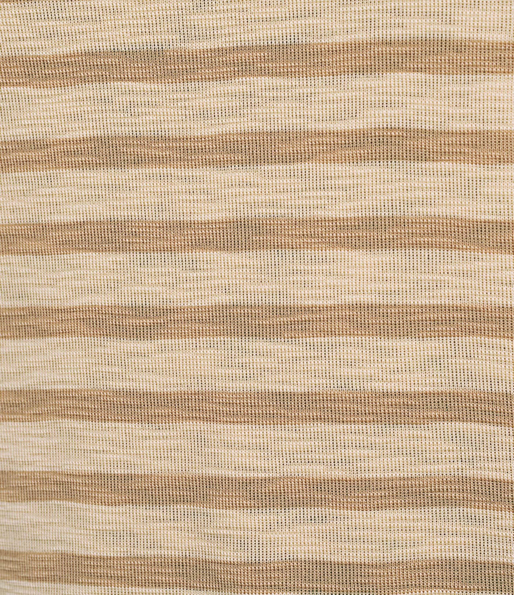 NIC + ZOE Stripe Knit Boat Neck 3/4 Sleeve Tee