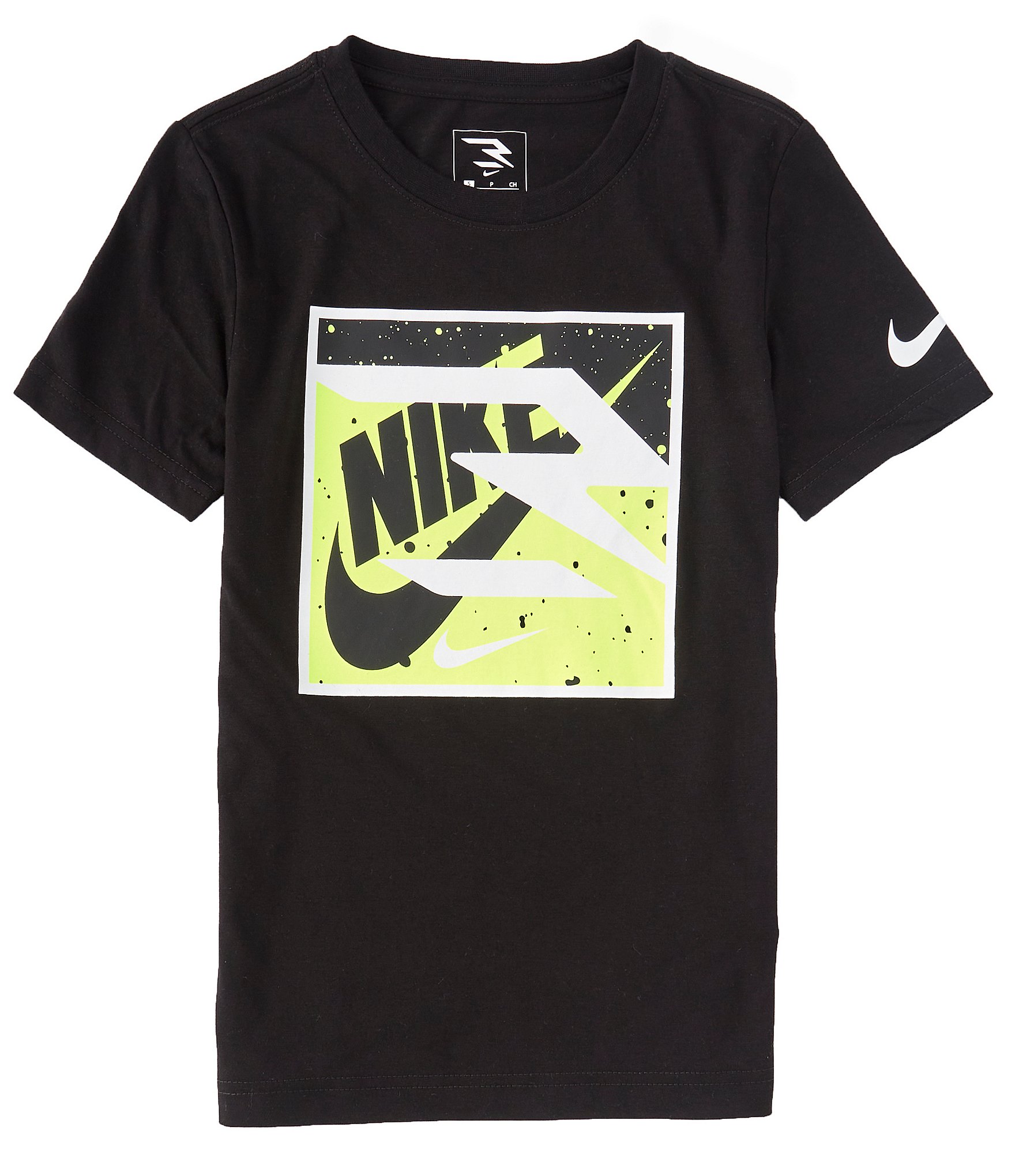 Nike 3BRAND By Russell Wilson Big Boys 8 20 Short Sleeve Box Logo T Shirt Dillard s