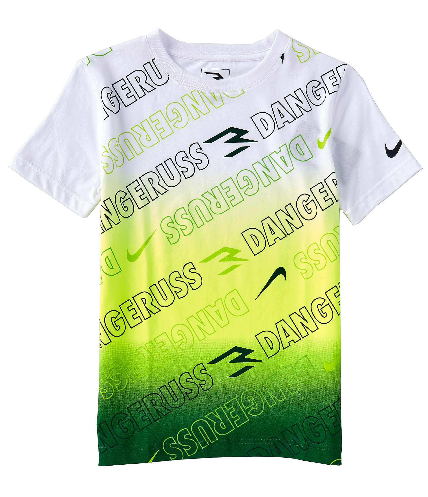 Nike 3BRAND By Russell Wilson Big Boys 8 20 Short Sleeve Dangeruss Dip dye T Shirt Dillard s