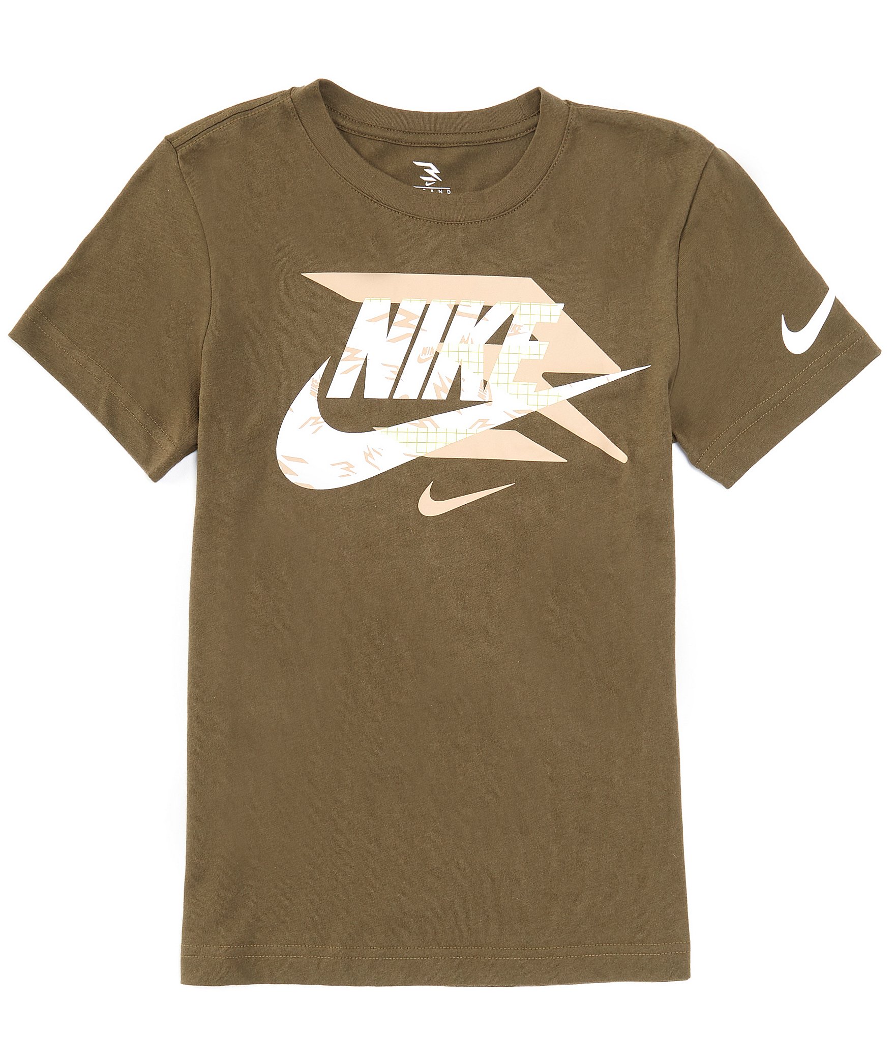 Nike 3BRAND By Russell Wilson Big Boys 8-20 Short Sleeve Swoosh Mash Up Graphic T-Shirt