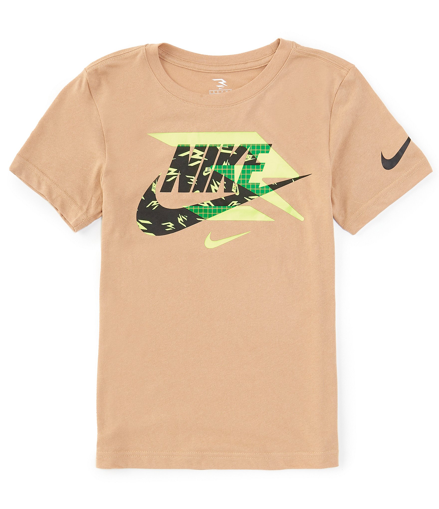 Nike 3BRAND By Russell Wilson Big Boys 8-20 Short Sleeve Swoosh Mash Up Graphic T-Shirt