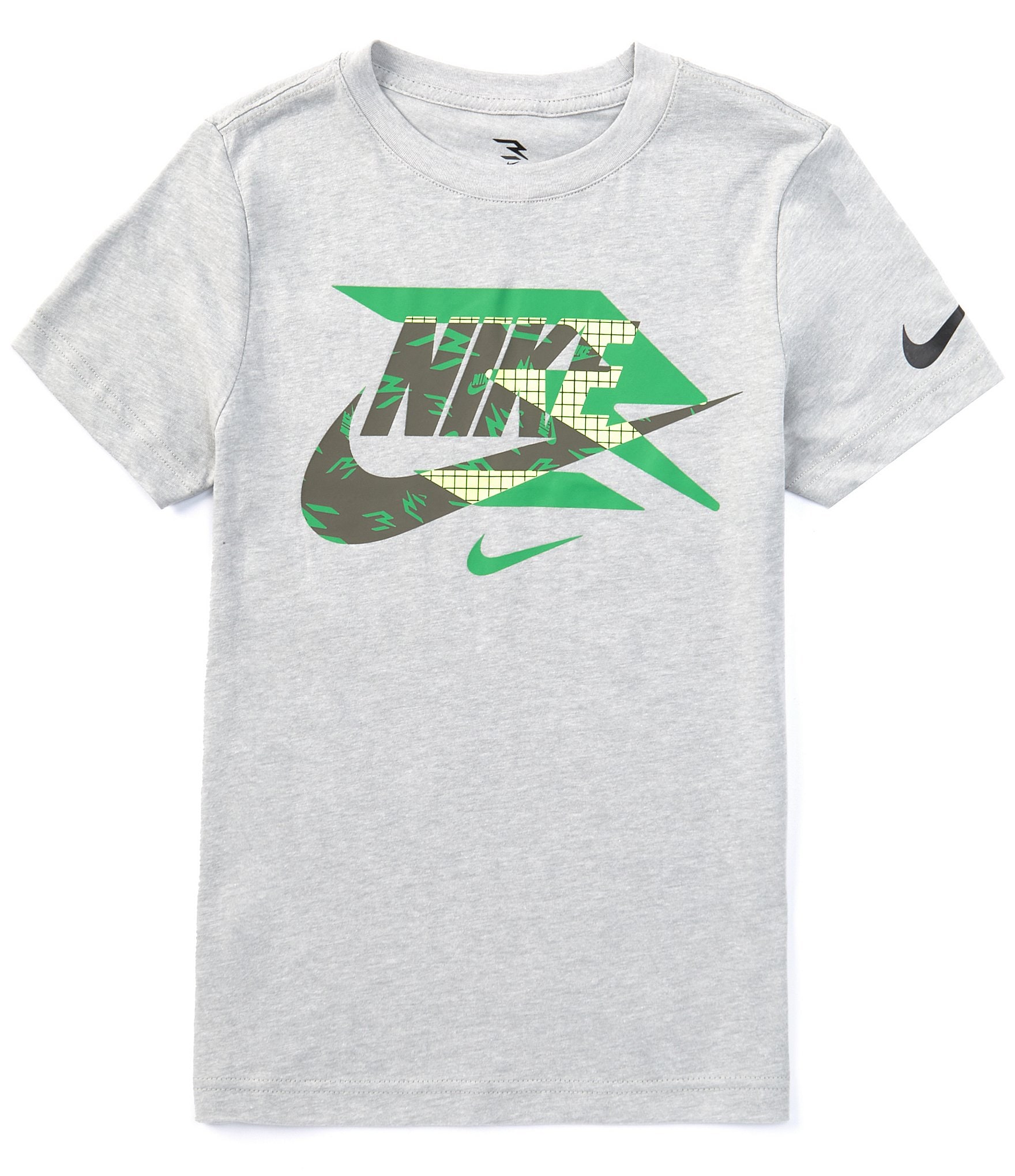 Nike 3BRAND By Russell Wilson Big Boys 8-20 Short Sleeve Swoosh Mash Up Graphic T-Shirt