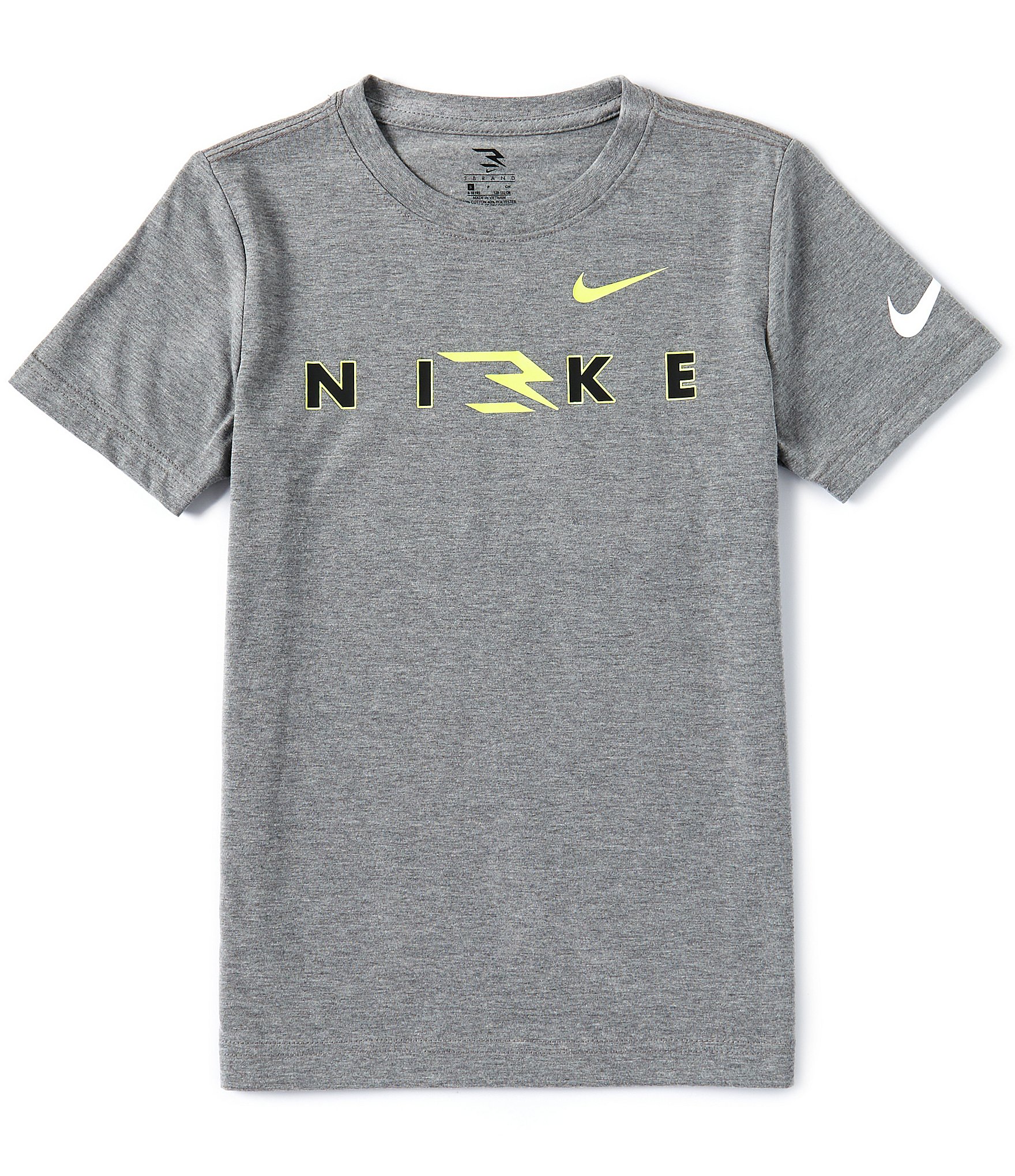 Nike 3BRAND By Russell Wilson Big Boys 8-20 Short Sleeve Wordmark T ...