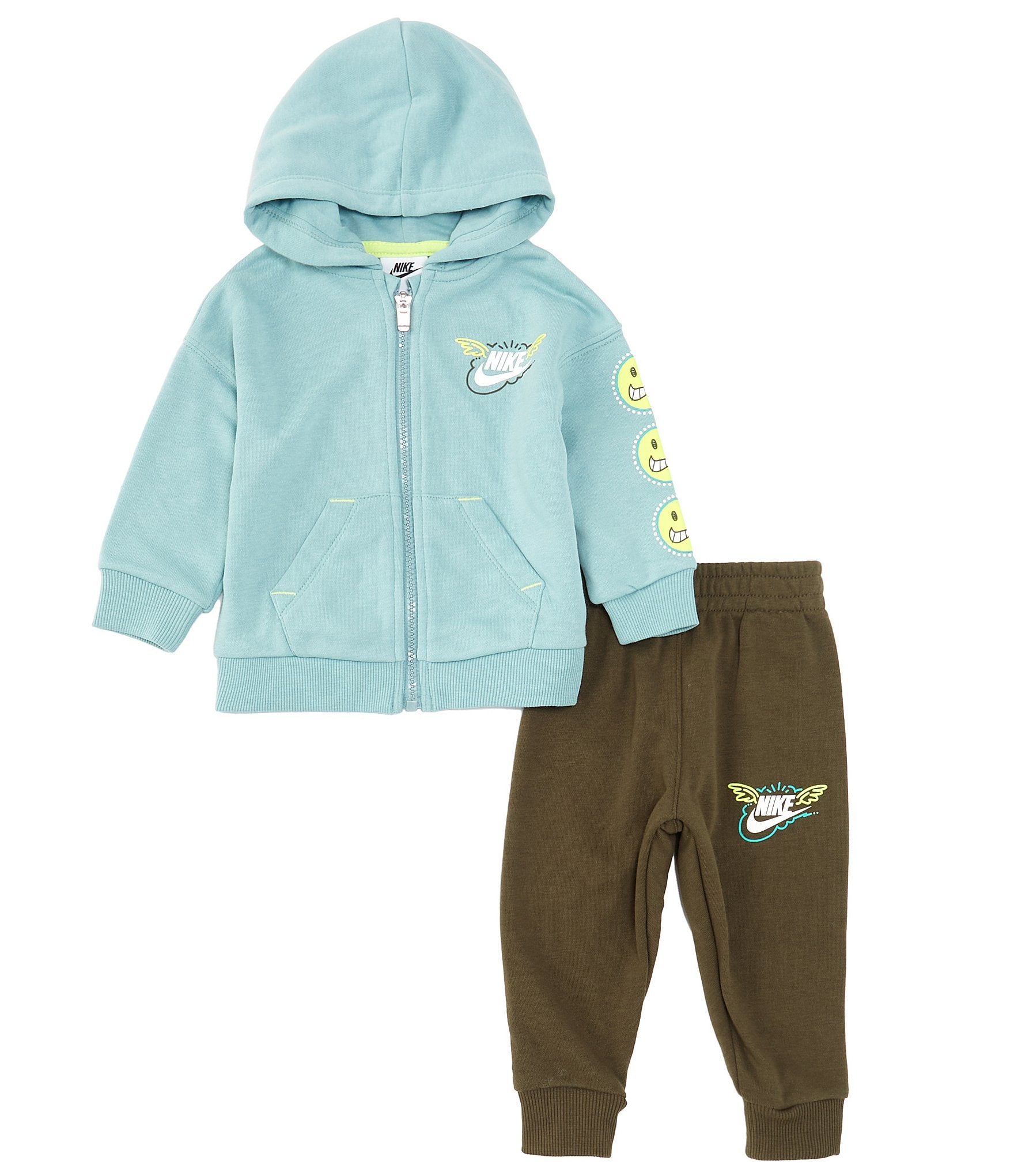 Nike Baby Boys 12-24 Months Long Sleeve Nike Sportswear  Art Of Play  French Terry Full-Zip Hoodie & Jogger Pants Set