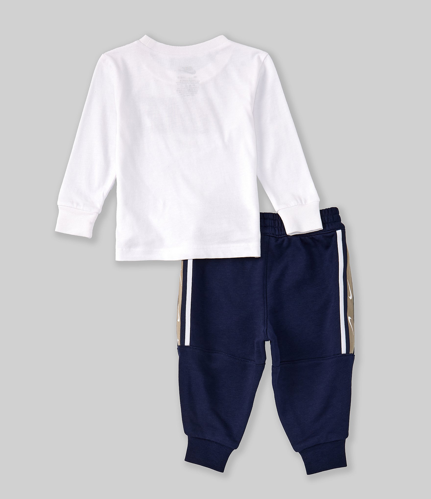 Nike Baby Boys 12-24 Months Long Sleeve Wordmark Jersey T-Shirt & Coordinating French Terry Jogger Pants