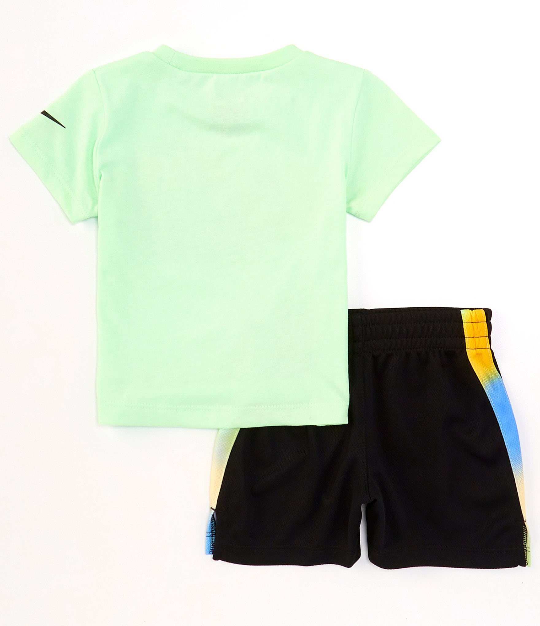 Nike Baby Boys 12-24 Months Short Sleeve Hazy Rays Jersey T-Shirt & Racing Stripe Mesh Shorts Set