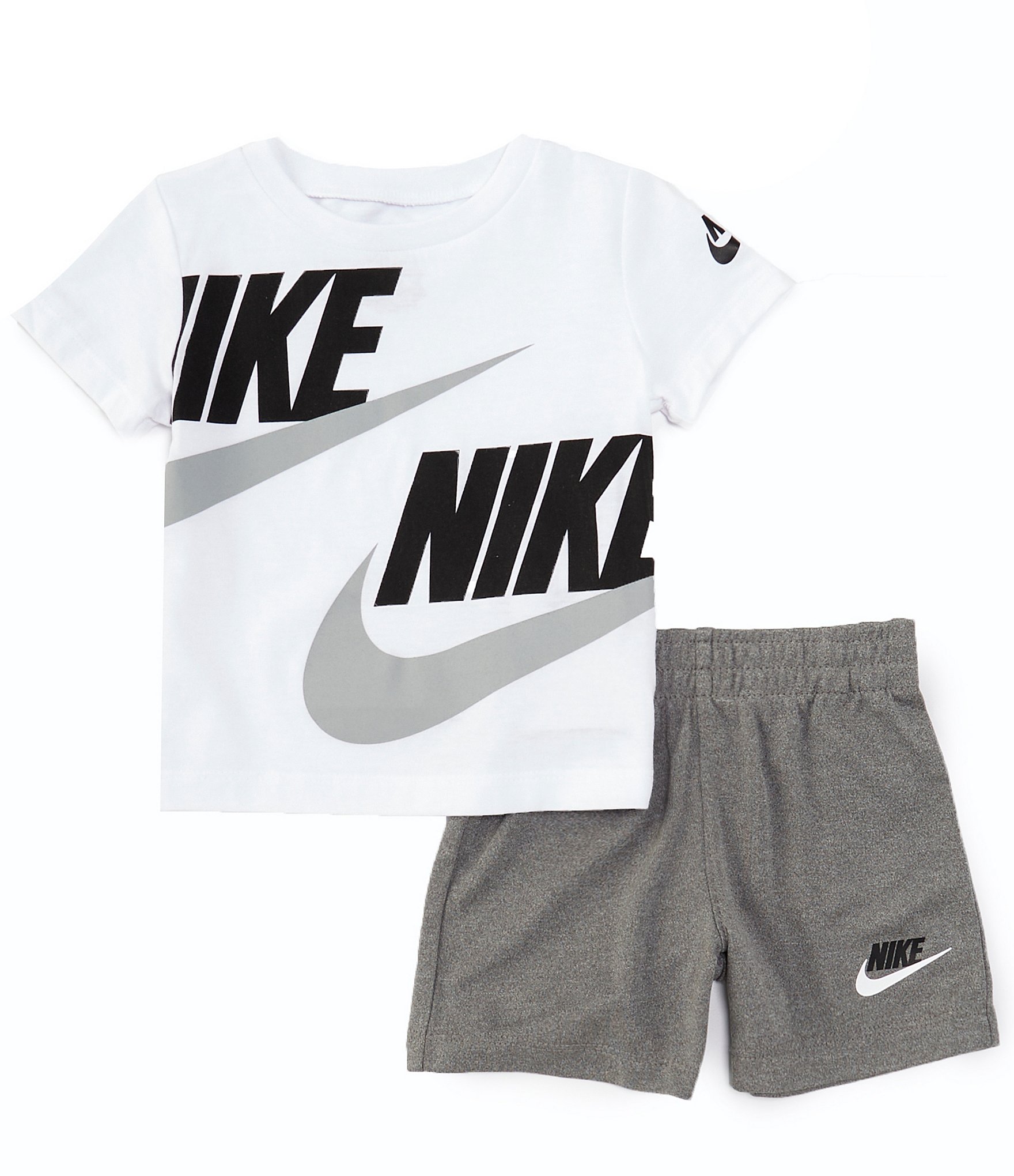 Nike Baby Boys 12-24 Months Short Sleeve Split Futura T-Shirt & Solid Shorts Set