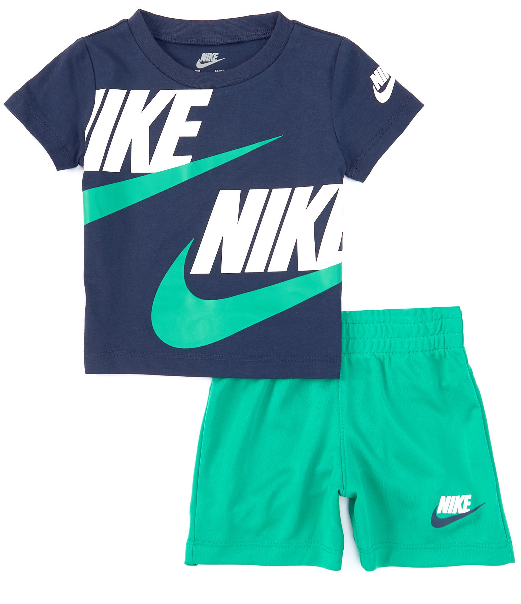 Nike Baby Boys 12-24 Months Short Sleeve Split Futura T-Shirt & Solid Shorts Set