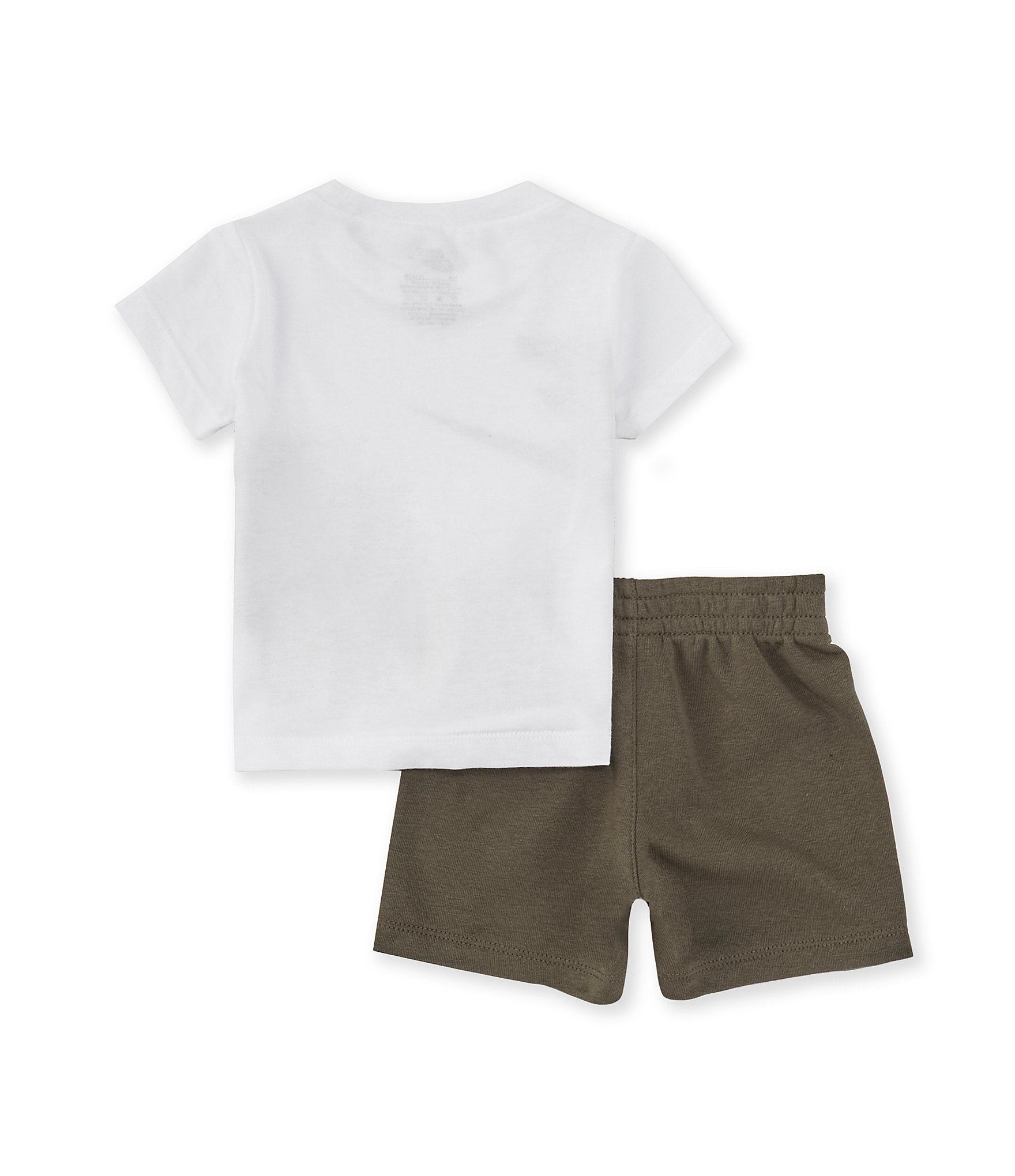 Nike Baby Boys 12-24 Months Short Sleeve Wraparound Logo Jersey T-Shirt & Solid French Terry Shorts Set