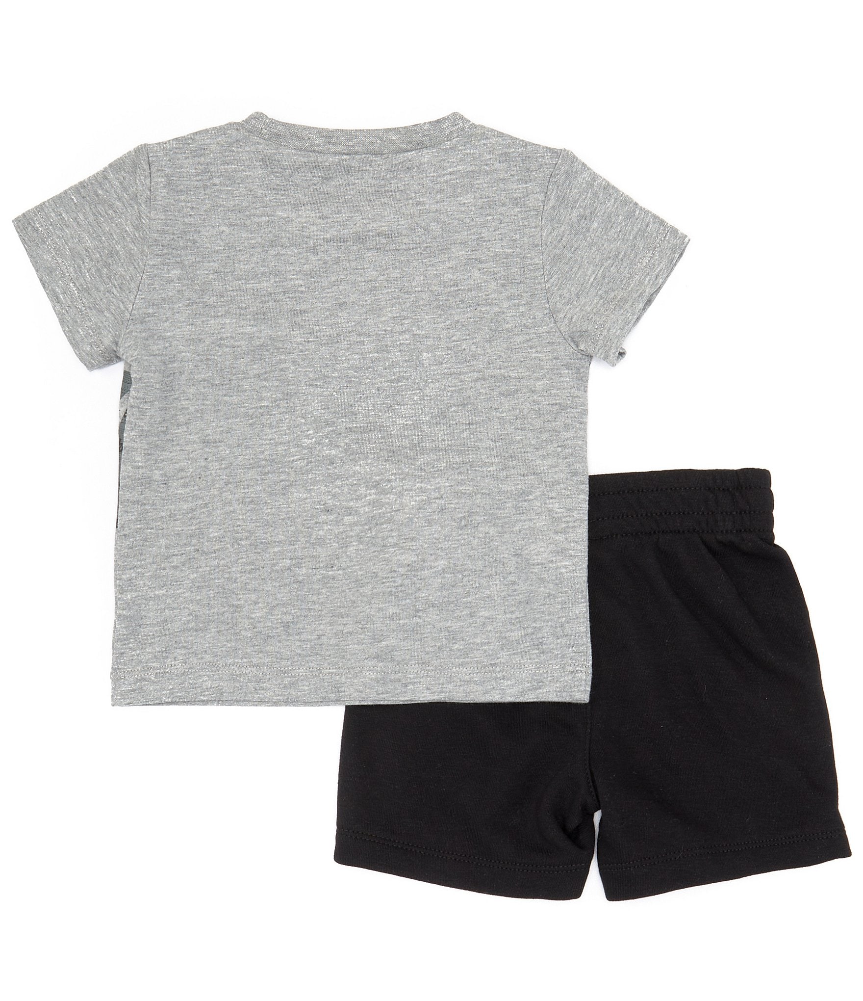 Nike Baby Boys 12-24 Months Short Sleeve Wraparound Logo Jersey T-Shirt & Solid French Terry Shorts Set