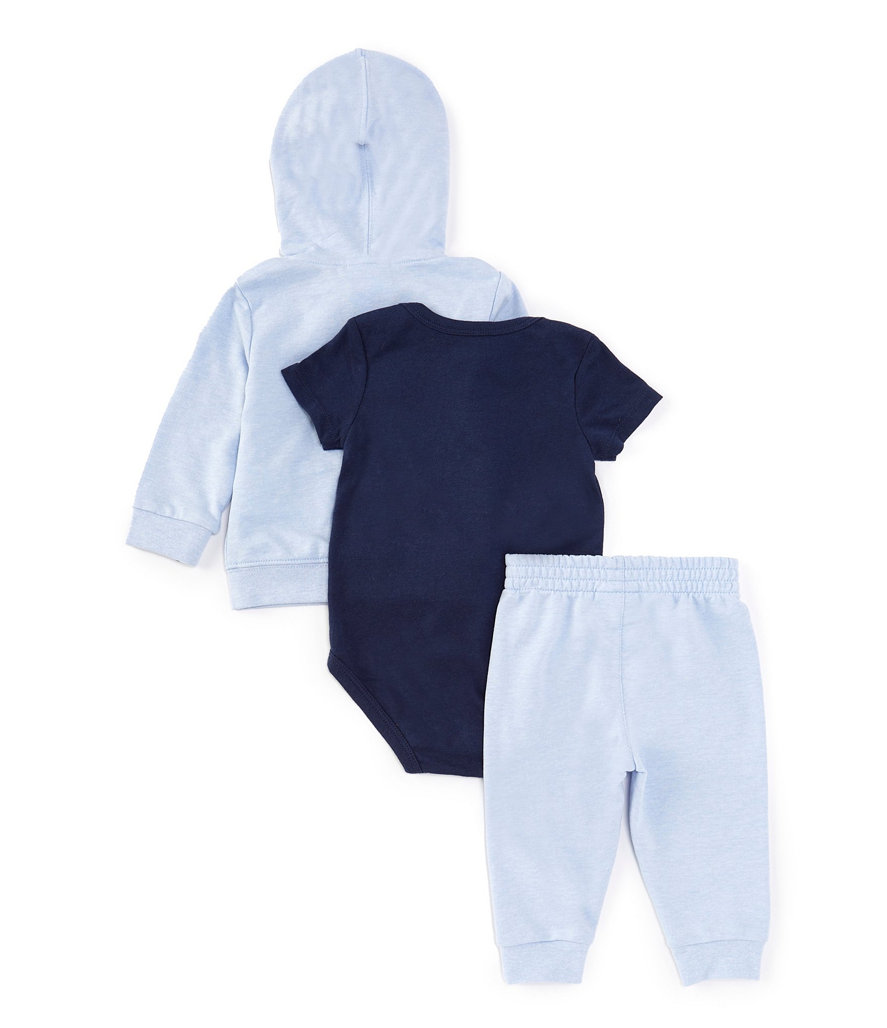 Nike Baby Boys Newborn-9 Months Long-Sleeve French Terry Hooded Jacket, French Terry Jogger Pants & Jersey-Knit Bodysuit Set