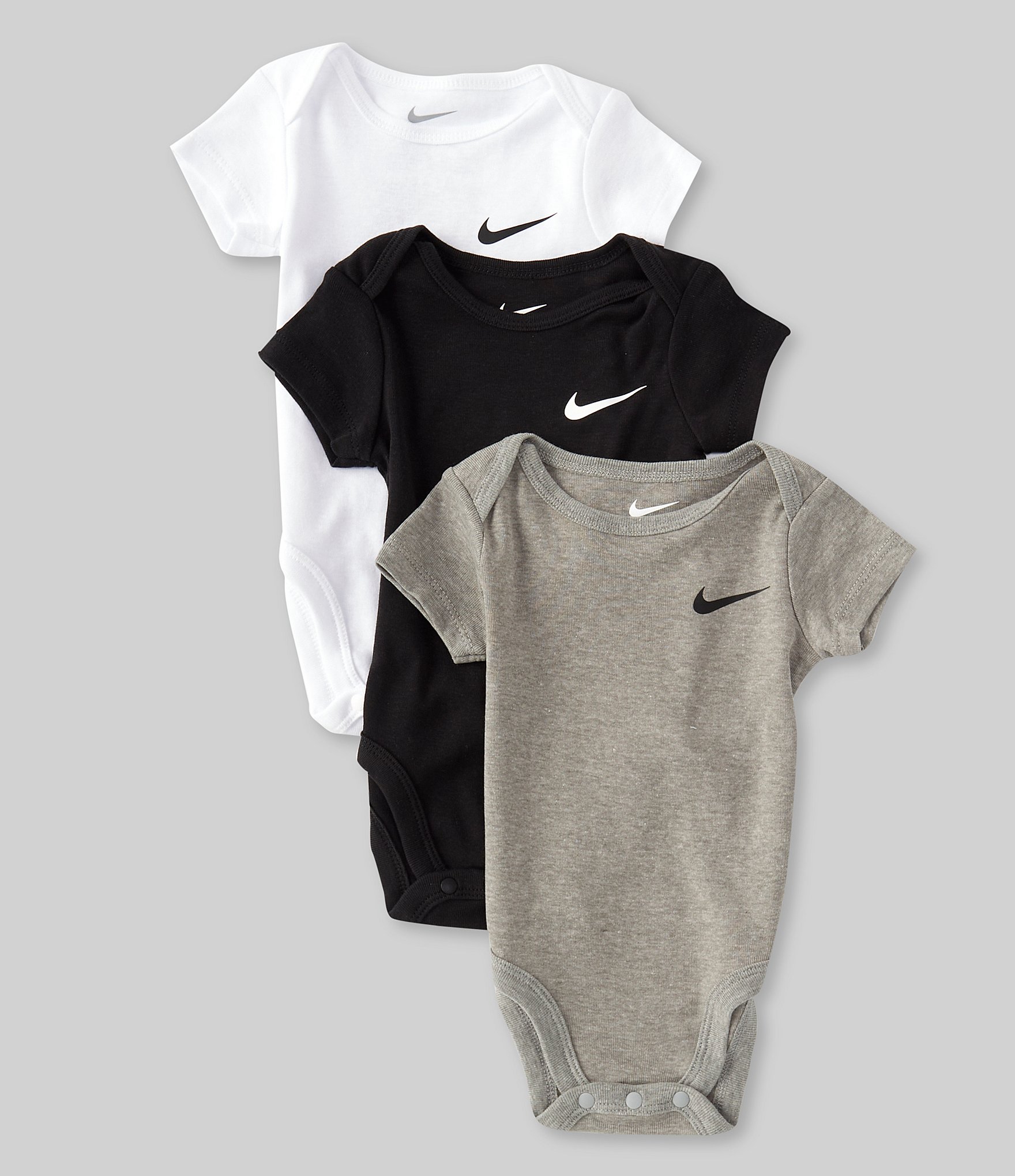 Histérico todo lo mejor tipo Nike Baby Boys Newborn-9 Months Short Sleeve Bodysuit Set 3-Pack | Dillard's