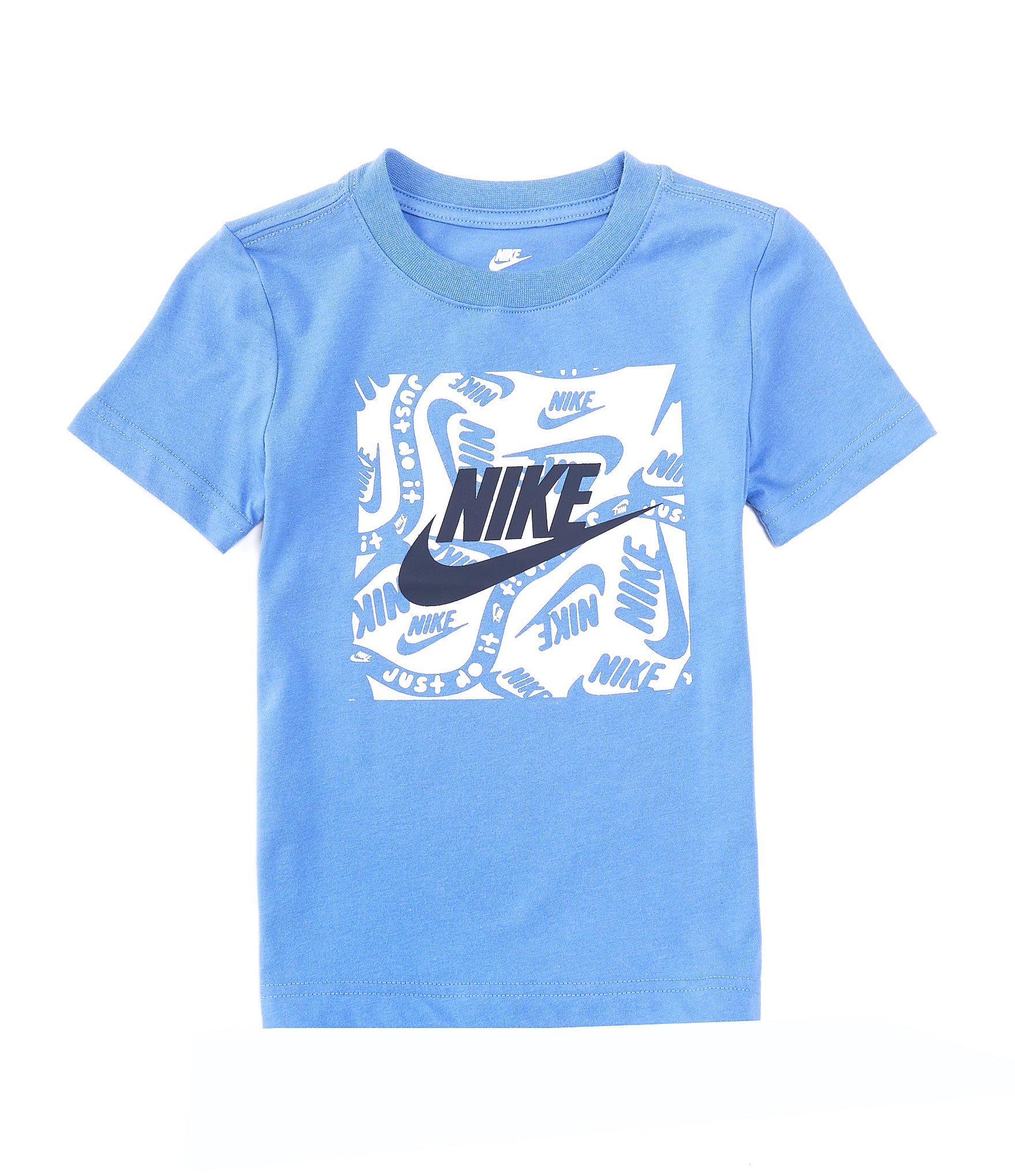 Nike Little Boys 2T-7 Short Sleeve Brandmark Square Basic T-Shirt ...