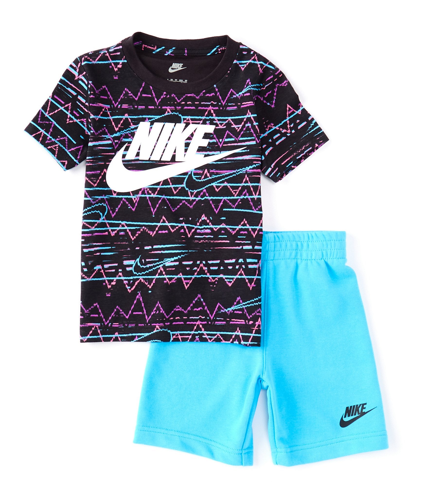 zoals dat agenda Immoraliteit Nike Little Boys 2T-7 Be Real Print Short Sleeve Tee & Solid Suede French  Terry Short Set | Dillard's