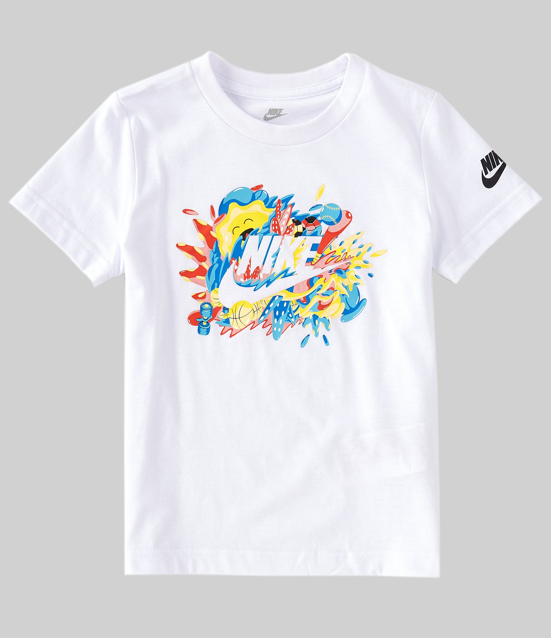 Short Boys T-Shirt 2T-7 Sleeve Dillard\'s | Nike Sport Little Futura Splash