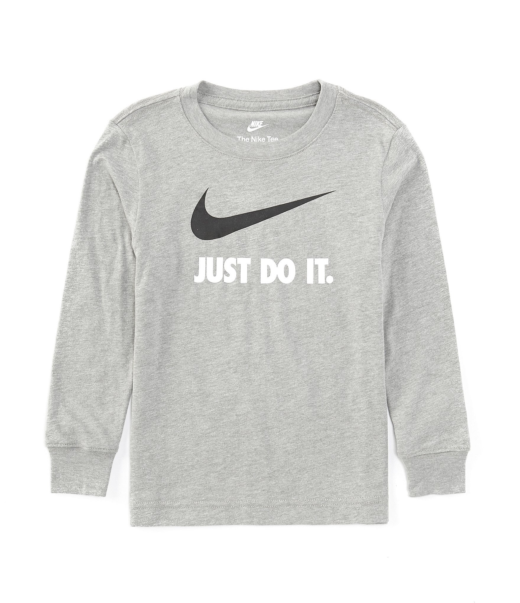 Nike Little Boys 2T 7 Long Sleeve Classic Just Do It Graphic T Shirt Liberty Center