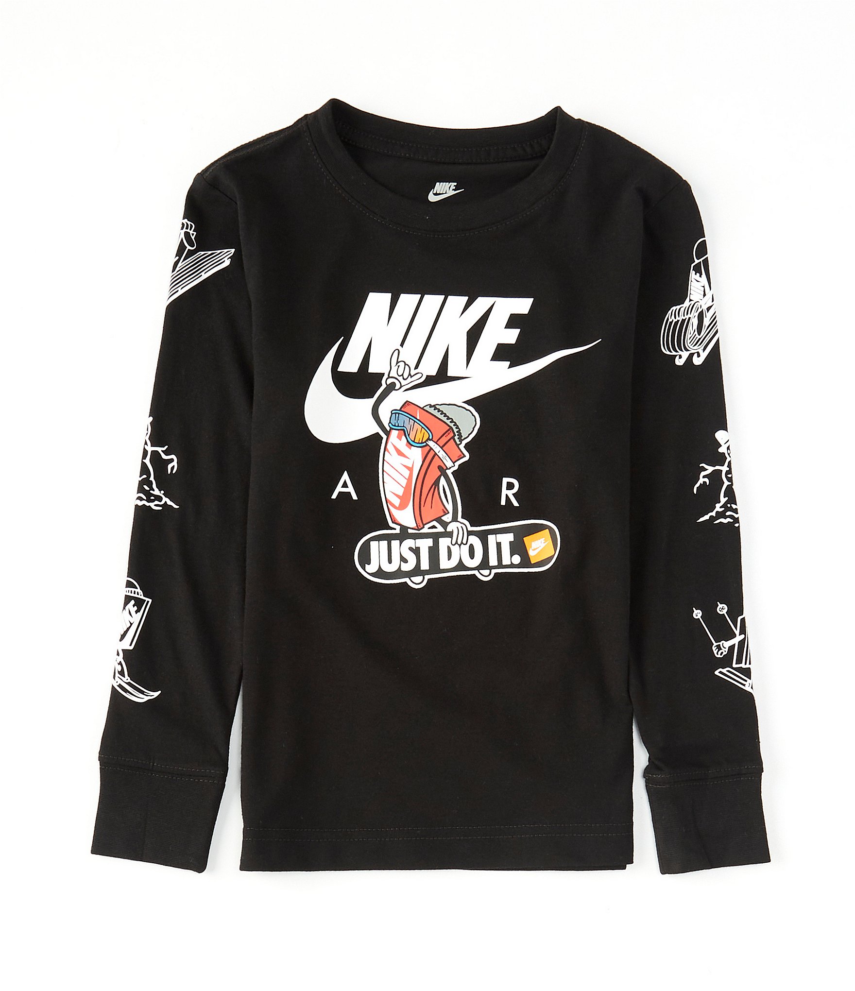 dedo acidez respuesta Nike Little Boys 2T-7 Long-Sleeve Swoosh Graphic T-Shirt | Dillard's