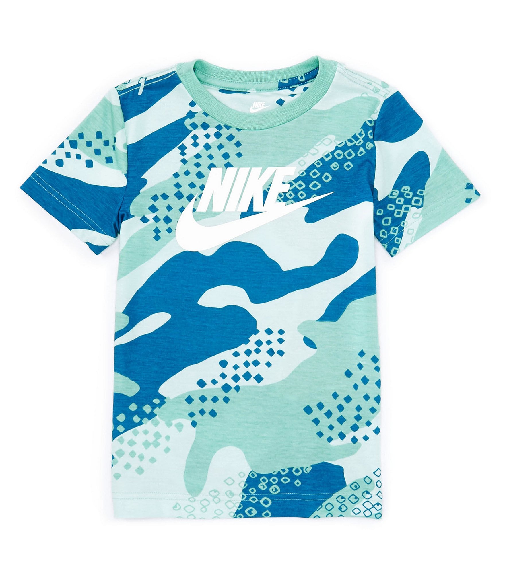Nike Little Boys 2T-7 T-Shirt Sleeve Basic Camo | Seasonal Club Dillard\'s Short