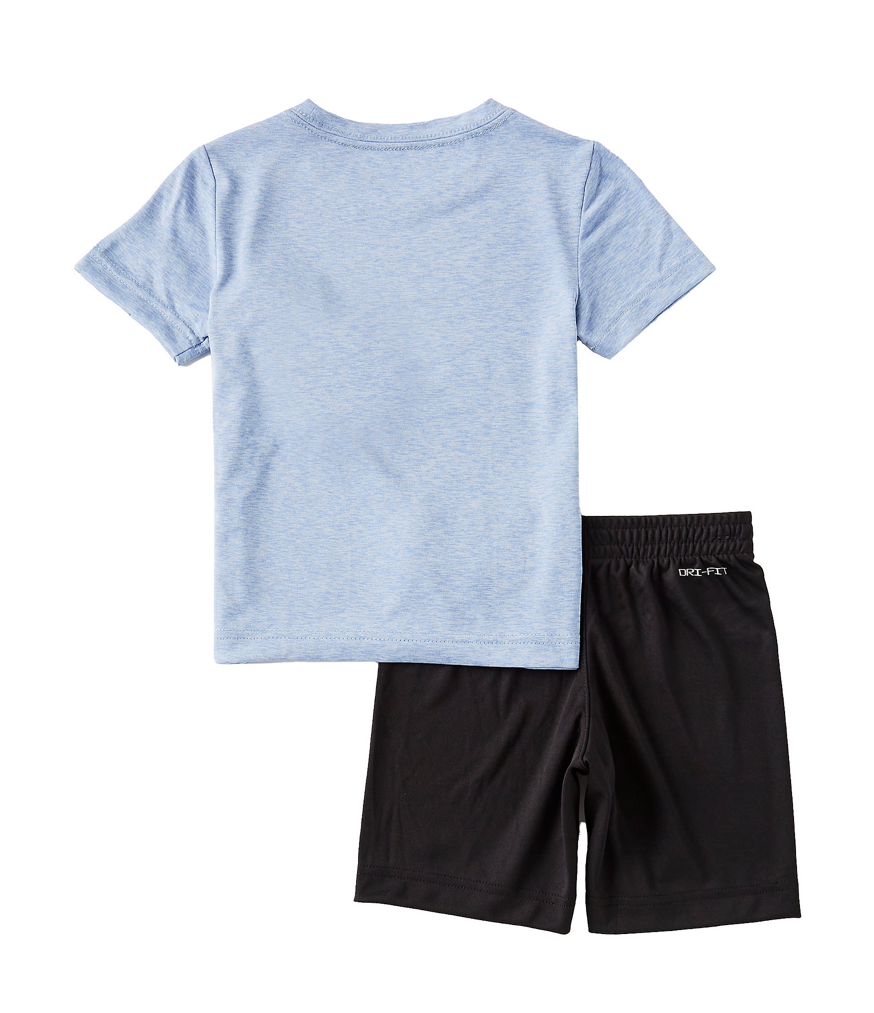 Nike Little Boys 2T-7 Short Sleeve Dropset Jersey T-Shirt & Double Knit Shorts Set