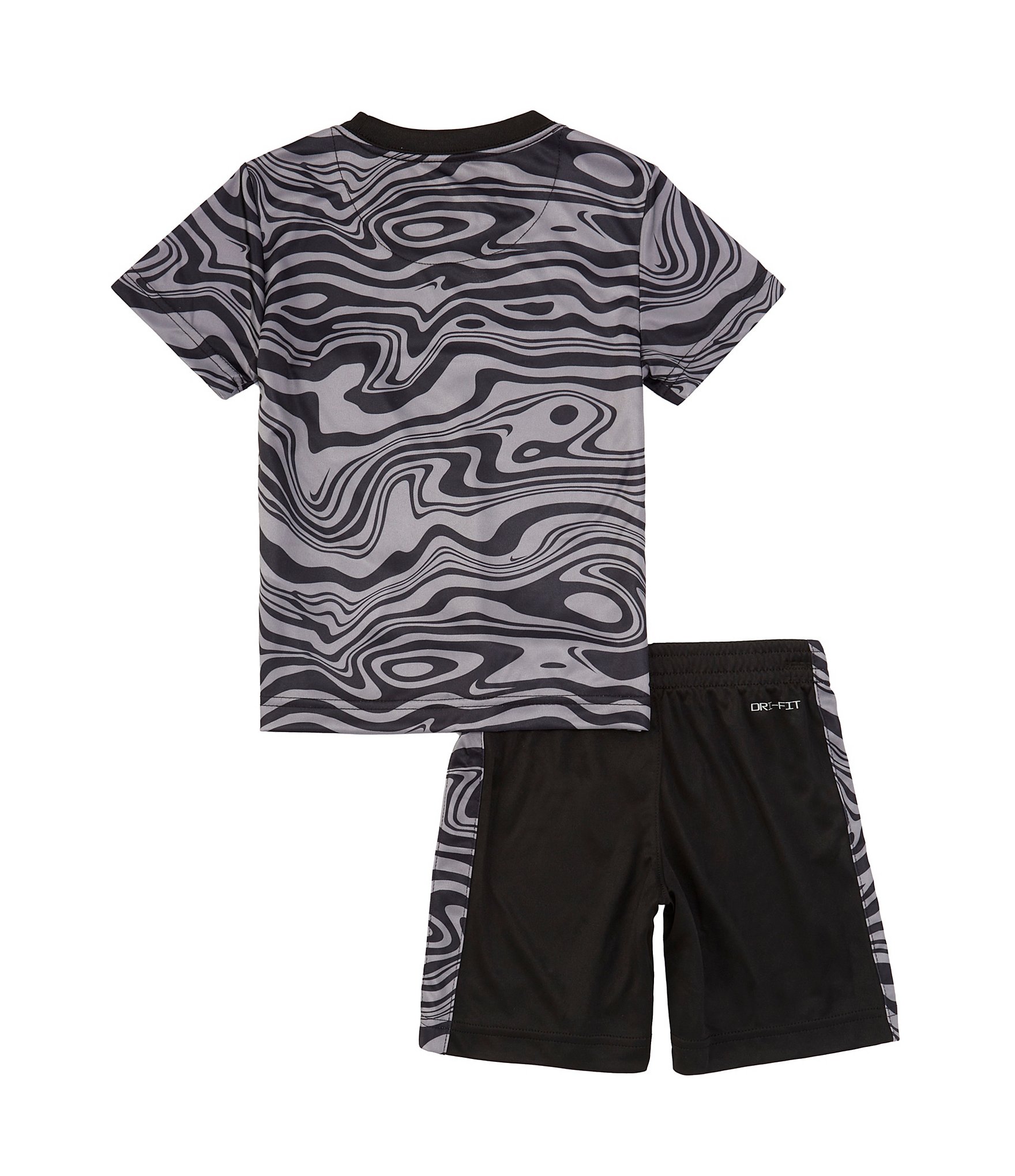 Nike Little Boys 2T-7 Short Sleeve Graphic Paint Printed T-Shirt & Short Set