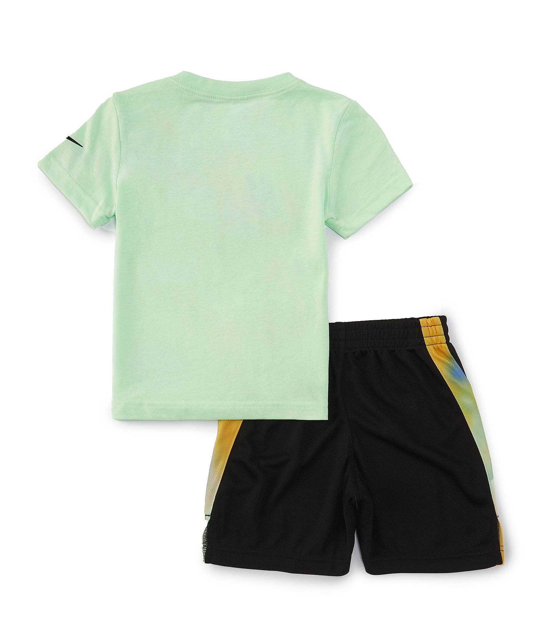 Nike Little Boys 4-7 Short Sleeve Hazy Rays Logo Jersey T-Shirt & Mesh Shorts Set