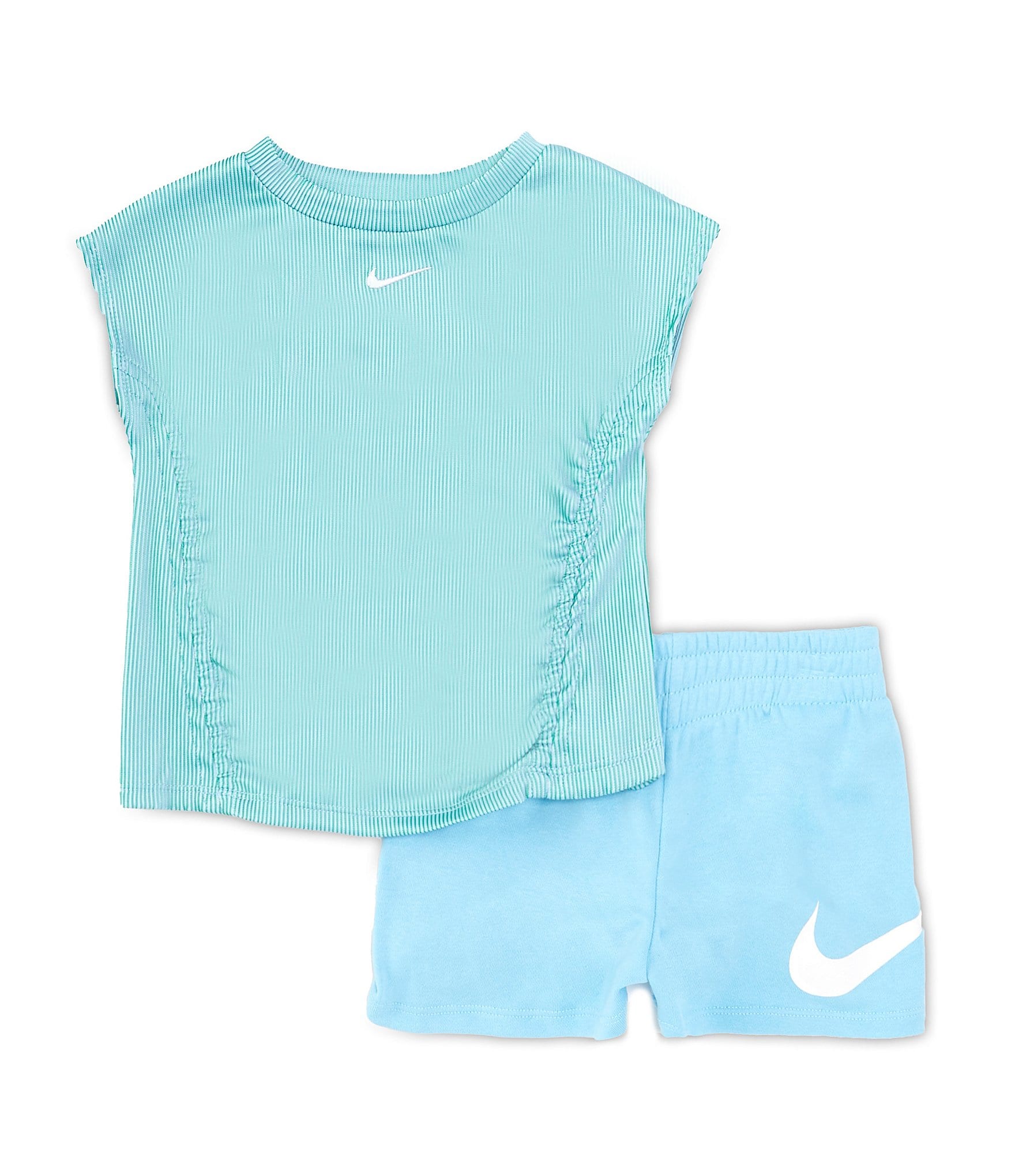 Nike Little Girls 2T-4T Short Sleeve Meta Morph T-Shirt & Coordinating Shorts Set