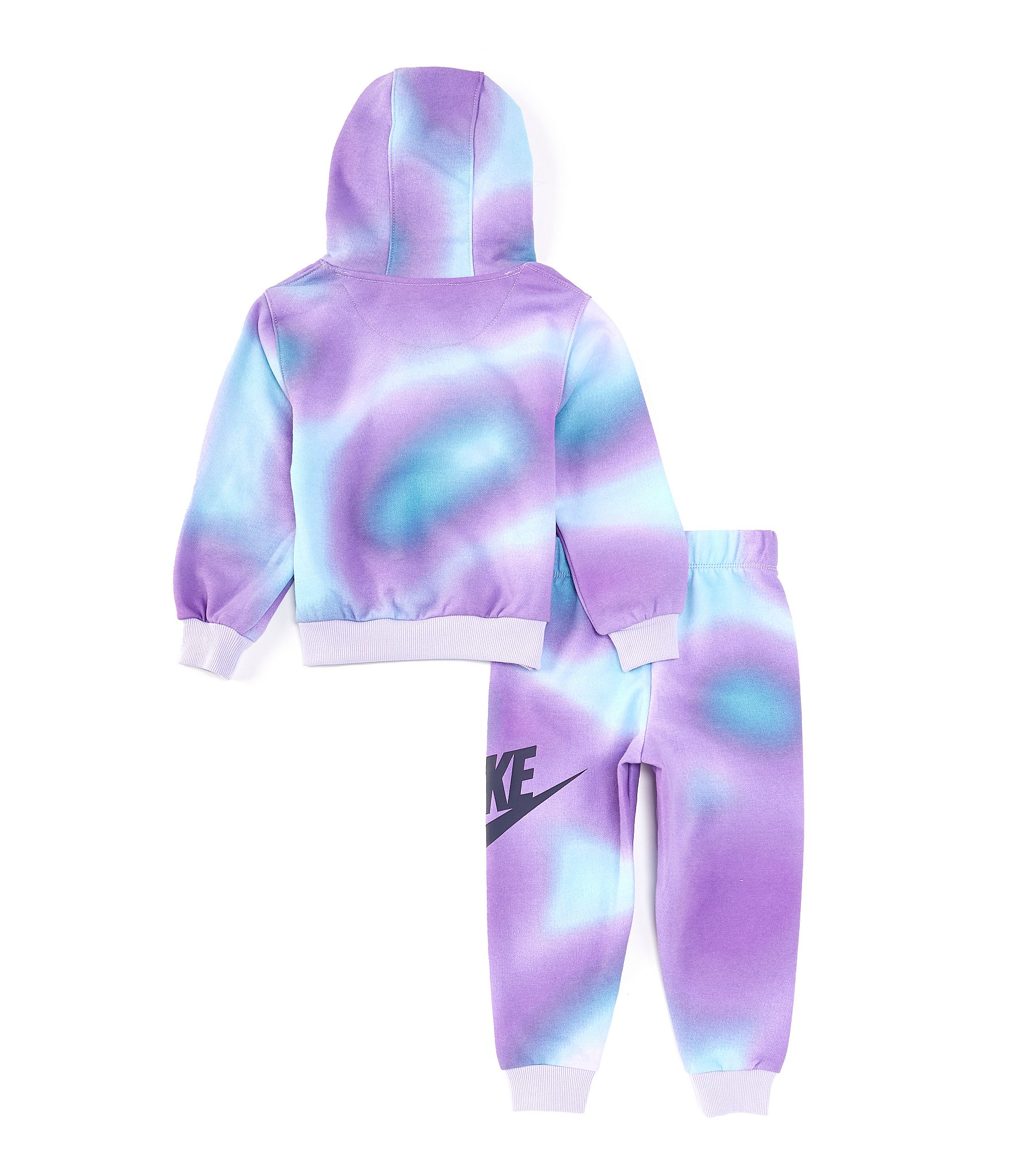 Nike Little Girls 2T-6X Long-Sleeve Solarized Printed Fleece Hoodie & Matching Jogger Pant Set