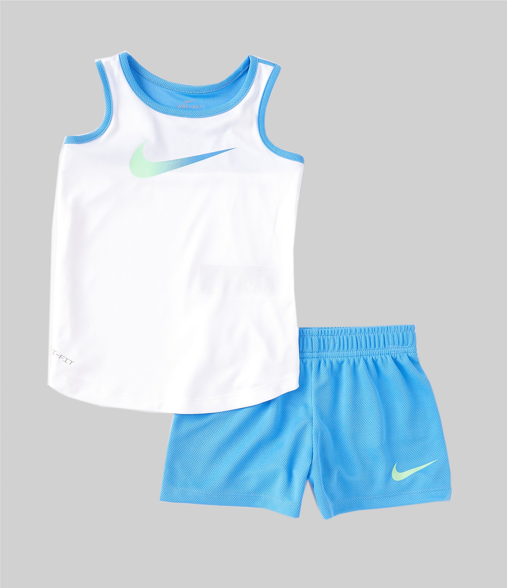 Nike Little Girls 2T-6X Sleeveless Freeze Tag T-Shirt & Mesh Short