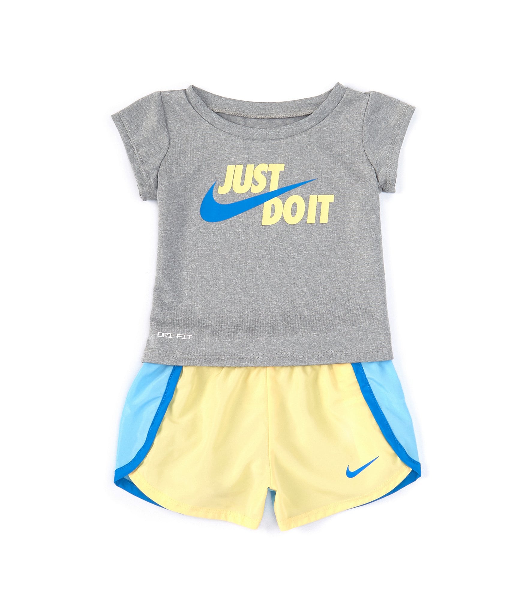 Nike Girls' Just Do It 2-Piece Shorts Set Outfit - Multi, 4