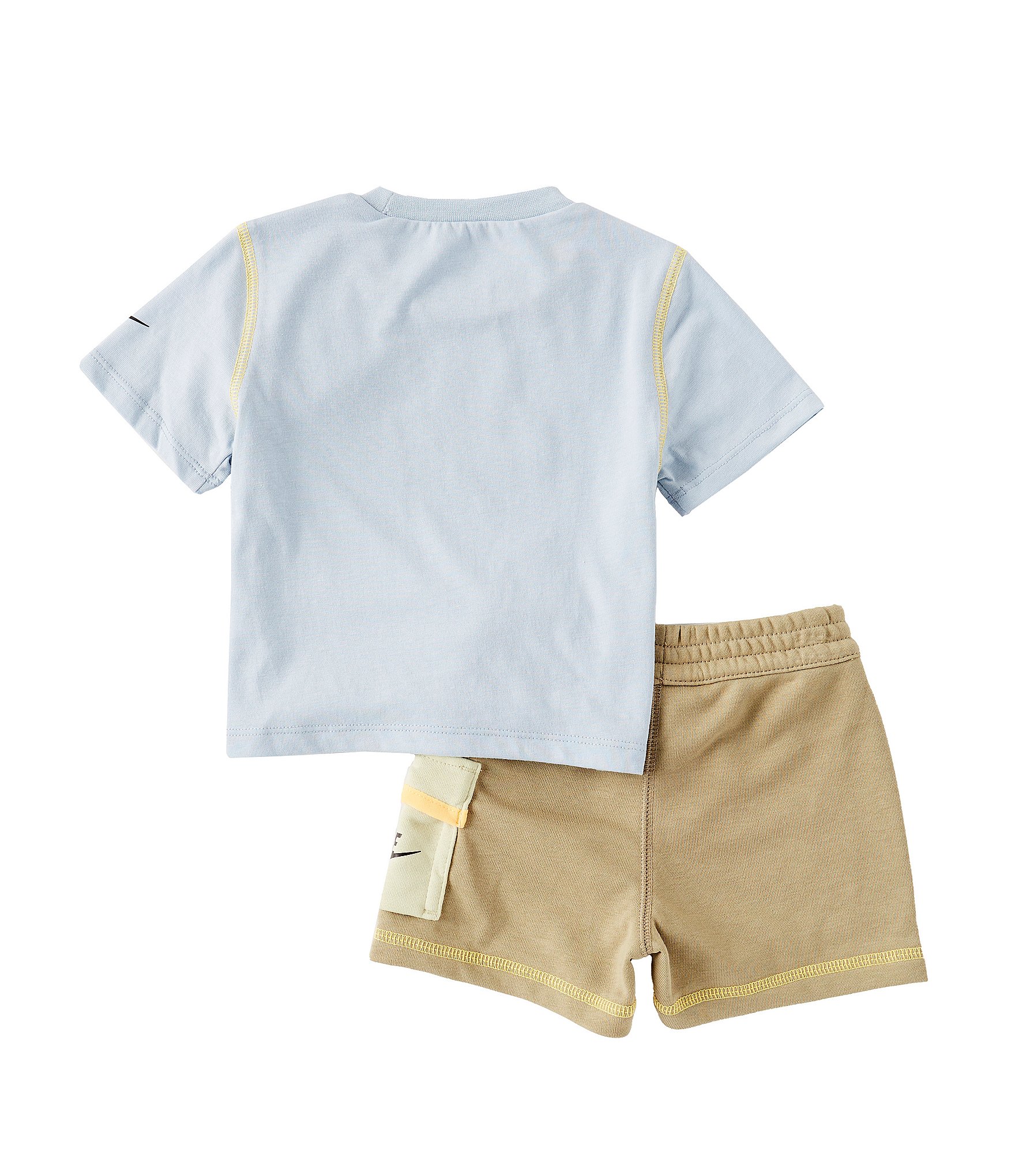 Nike Logo Little Boys 2T-7 Short Sleeve Icon Logo Jersey T-Shirt & Flap Pocket Shorts Set