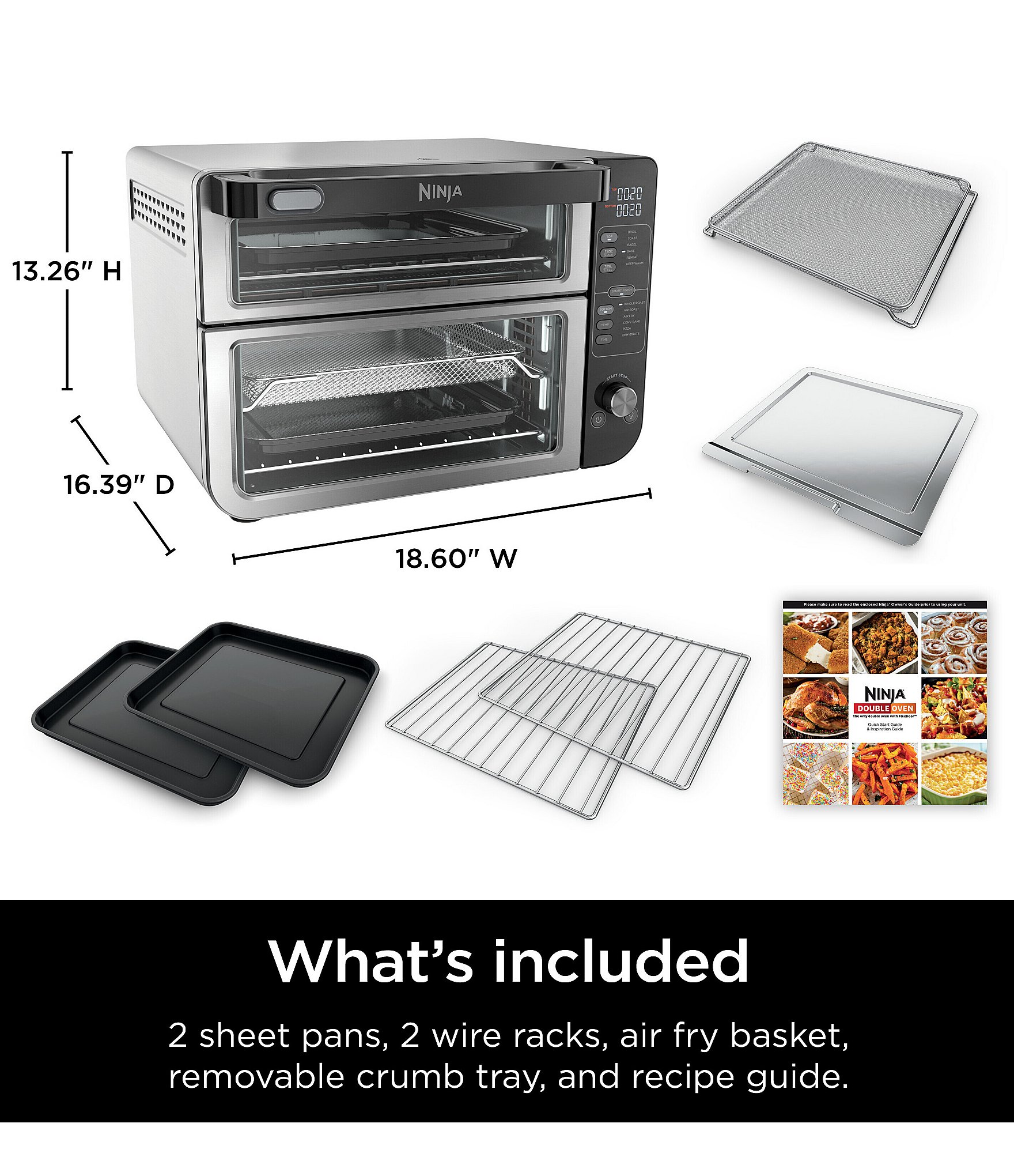 Ninja 12-in-1 Double Oven With FlexDoor