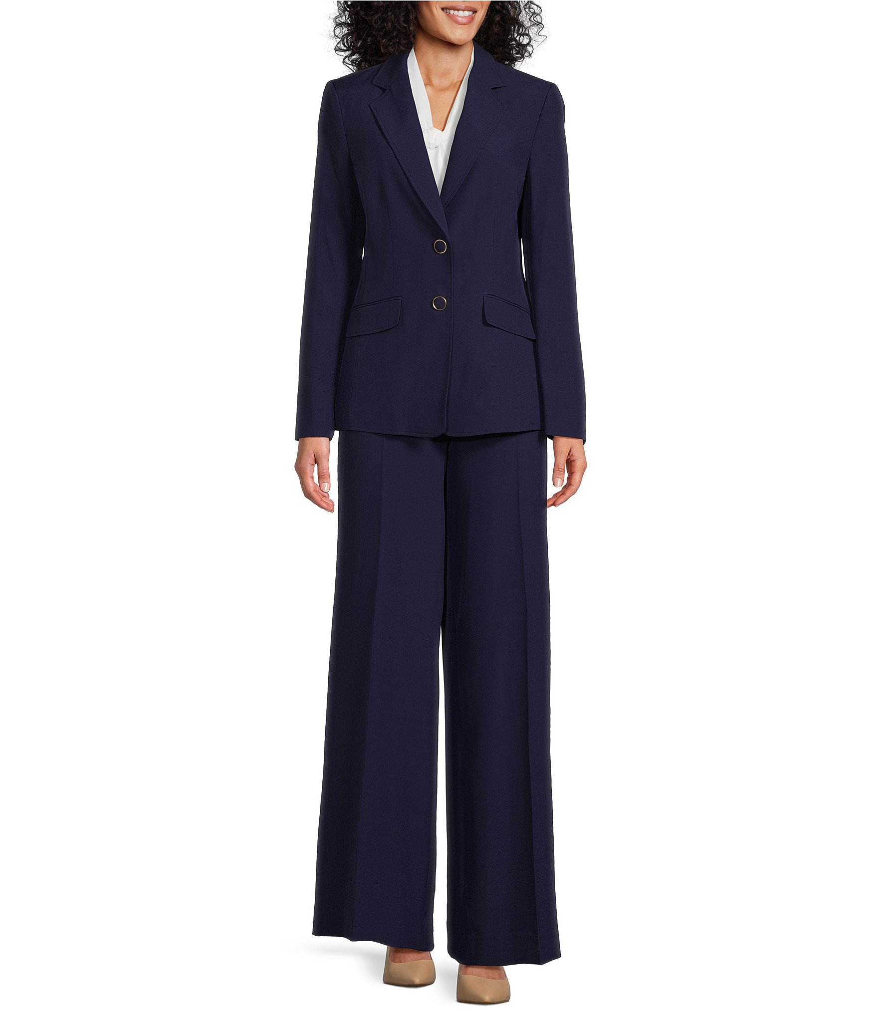navy blue pants: Dressy Suits For Women
