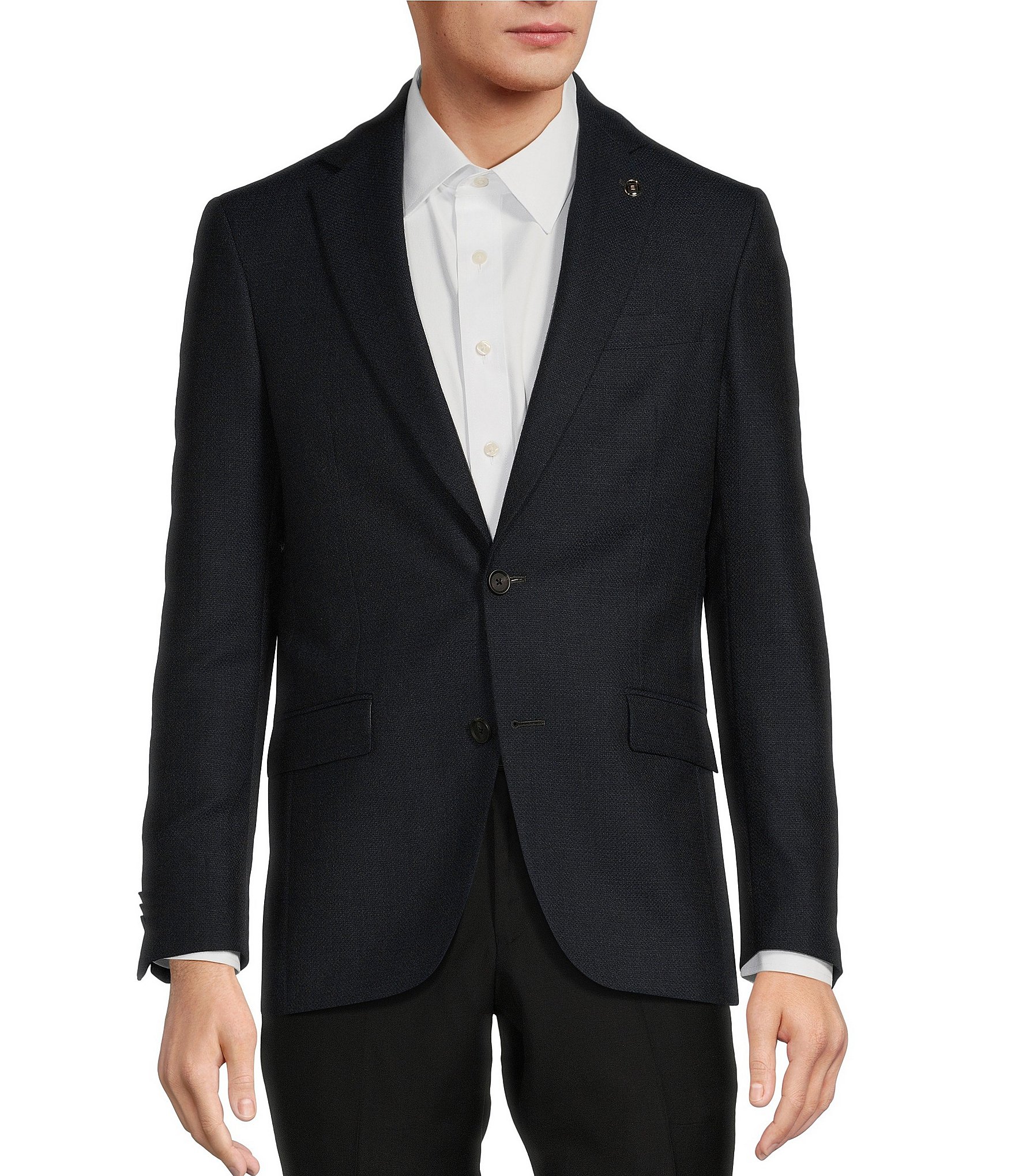 No Ordinary Joe by Ted Baker Modern Fit Flat Front Solid 2-Piece Suit