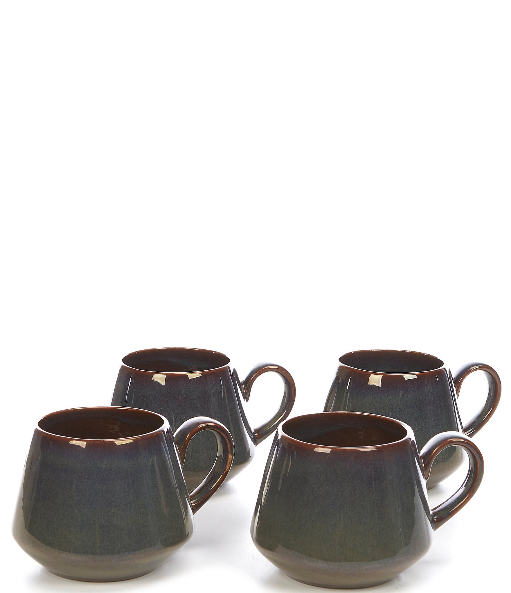 Noble Excellence Aria Glazed Coffee Mugs, Set of 2