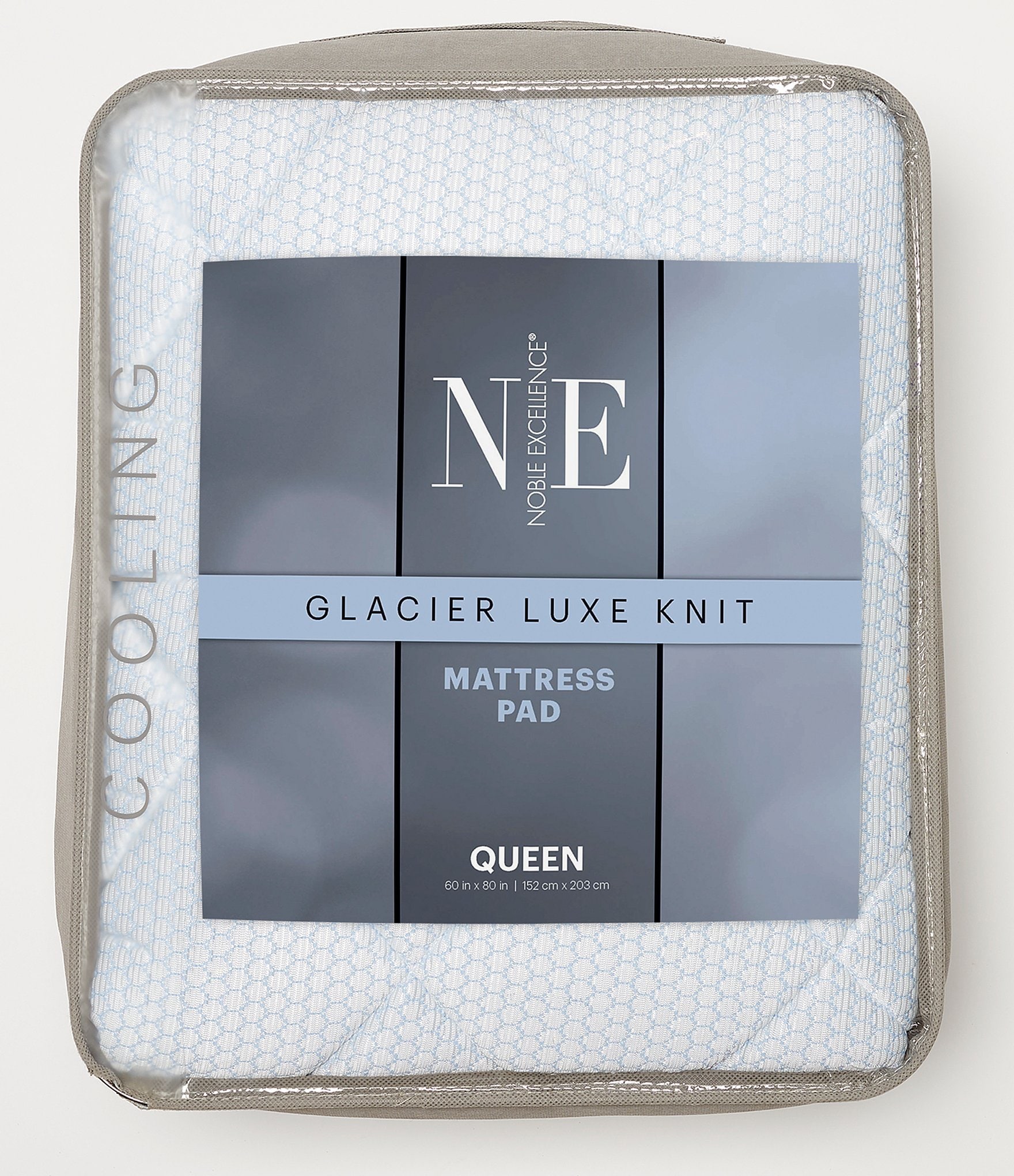 Noble Excellence Glacier Luxe Knit Mattress Pad