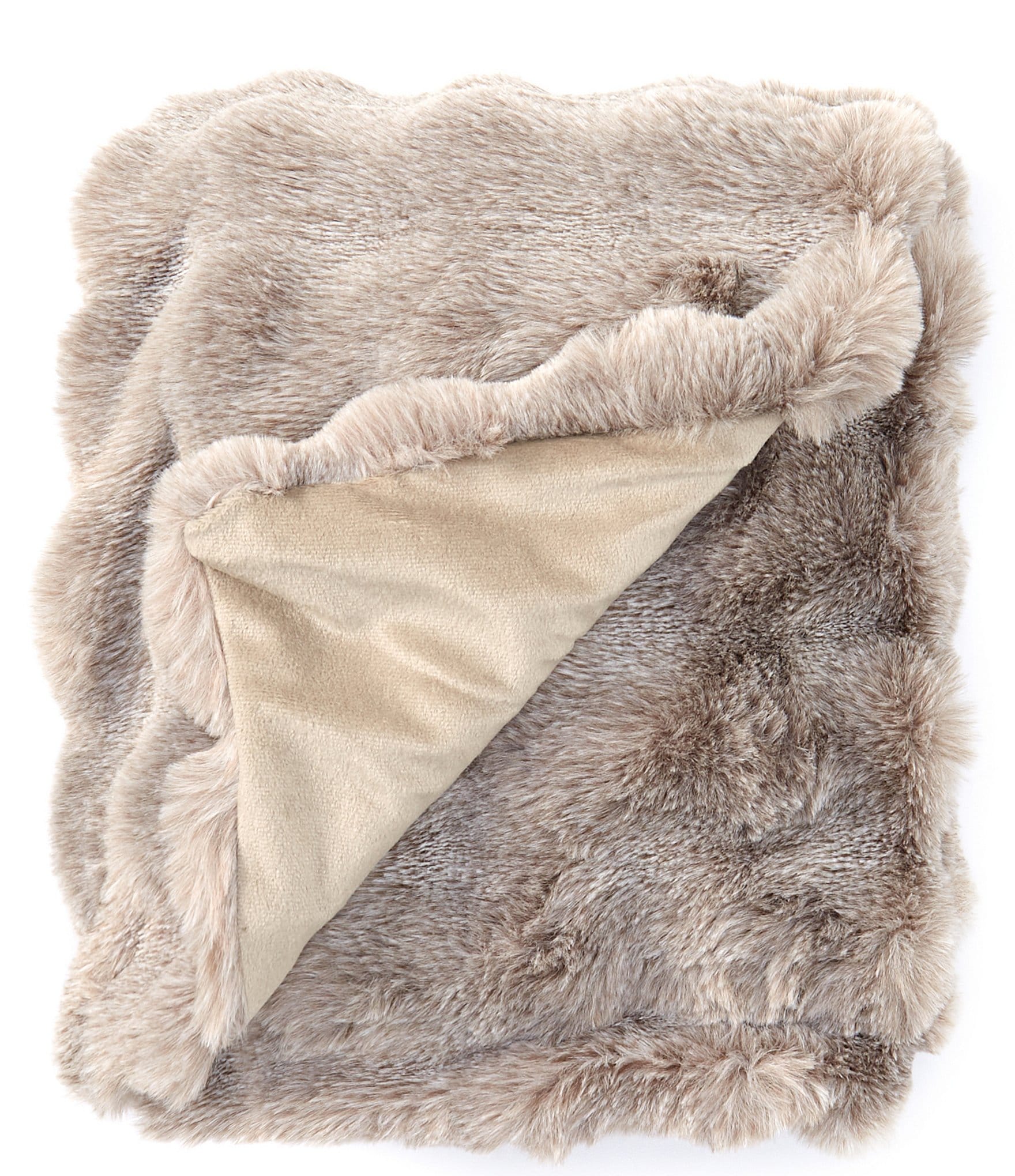 Noble excellence faux fur blanket sale